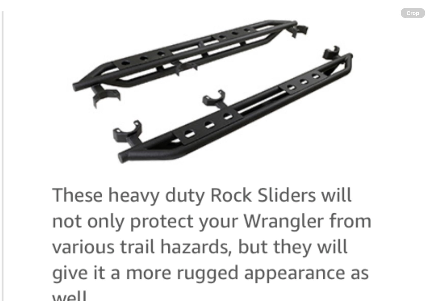 EAG Rock Sliders Fit for 07-18 Wrangler JK 4 Door Rocker Guard Body Armor customer photo 1