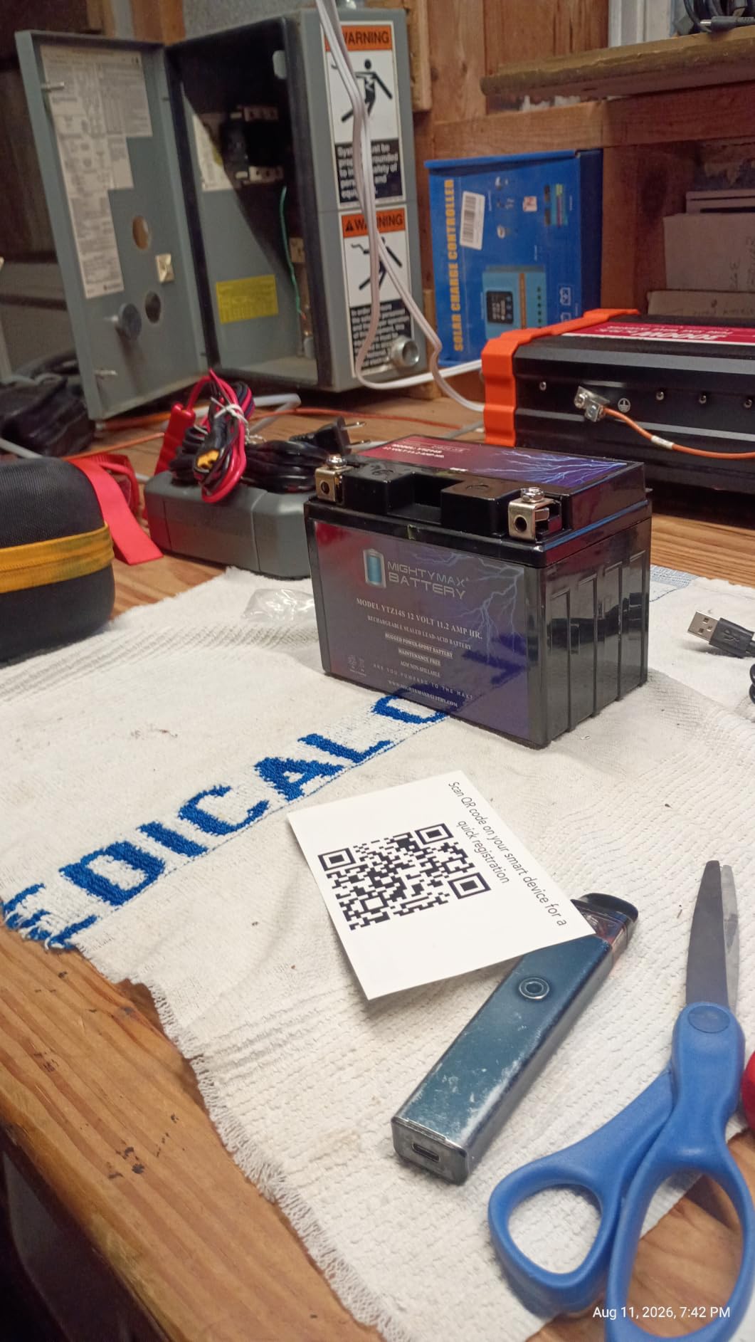 Mighty Max Battery YTZ14S -12 Volt 11.2 AH, 230 CCA, Rechargeable Maintenance Free SLA AGM Motorcycle Battery customer photo 2