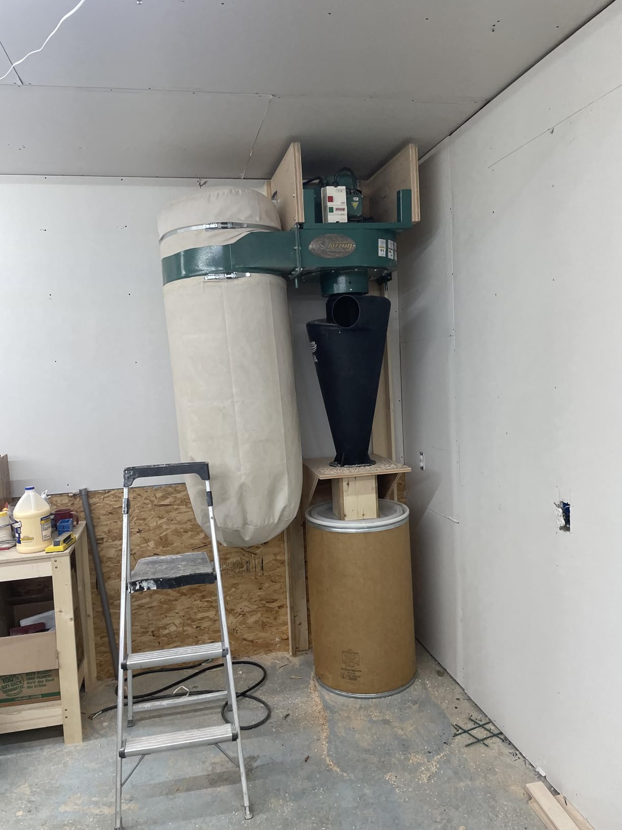 Oneida Air Systems Super Dust Deputy XL 6 Inch Lightweight DIY Cyclone Attachment for 3 to 5HP Single Stage Dust Collector, Accessory Only, Black customer photo 2