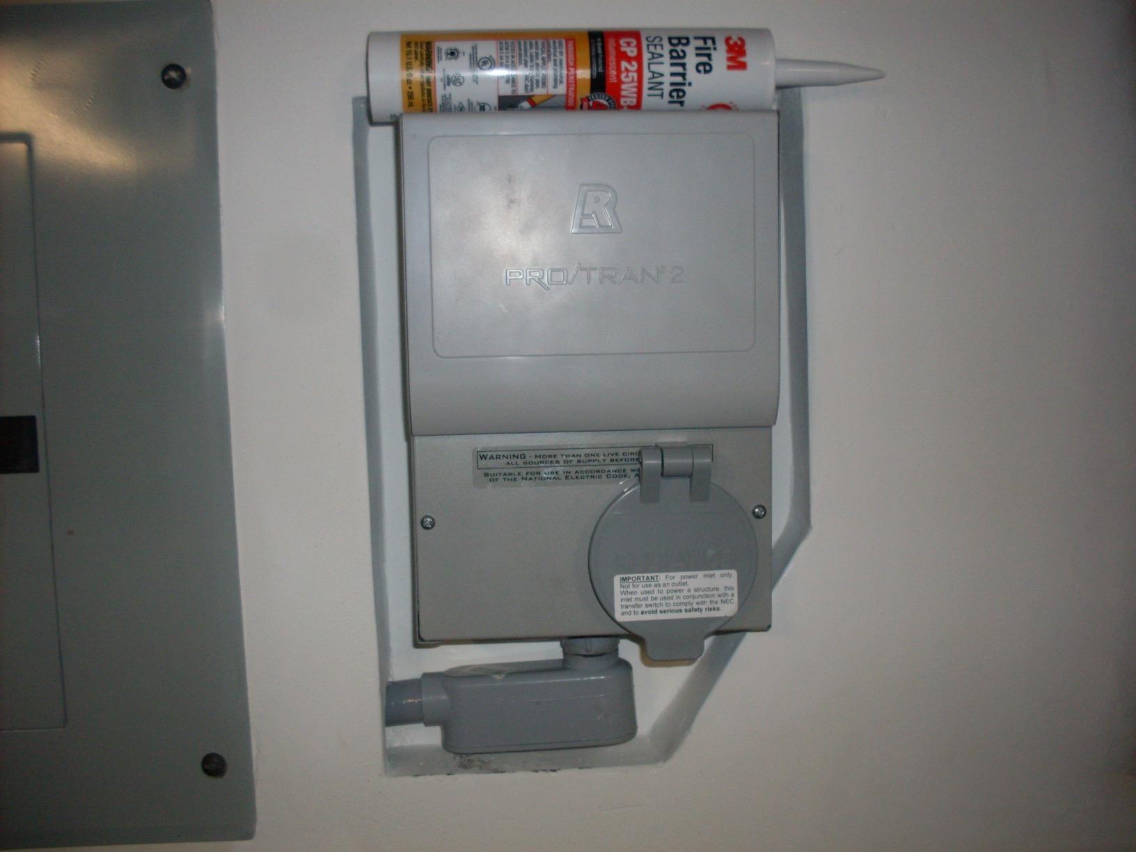 Reliance Controls 30 amps 240 volt 2 space 6 circuits Surface Mount Generator Power Transfer Kit customer photo 1