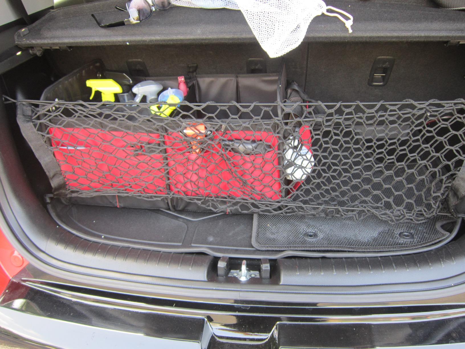 Envelope Style Trunk Mesh Cargo Net compatible with KIA SOUL 2014-2025 - Car Accessories - Premium Trunk Organizers and Storage - Cargo Net for SUV - Vehicle Carrier Organizer for KIA SOUL 2014-2025 customer photo 2