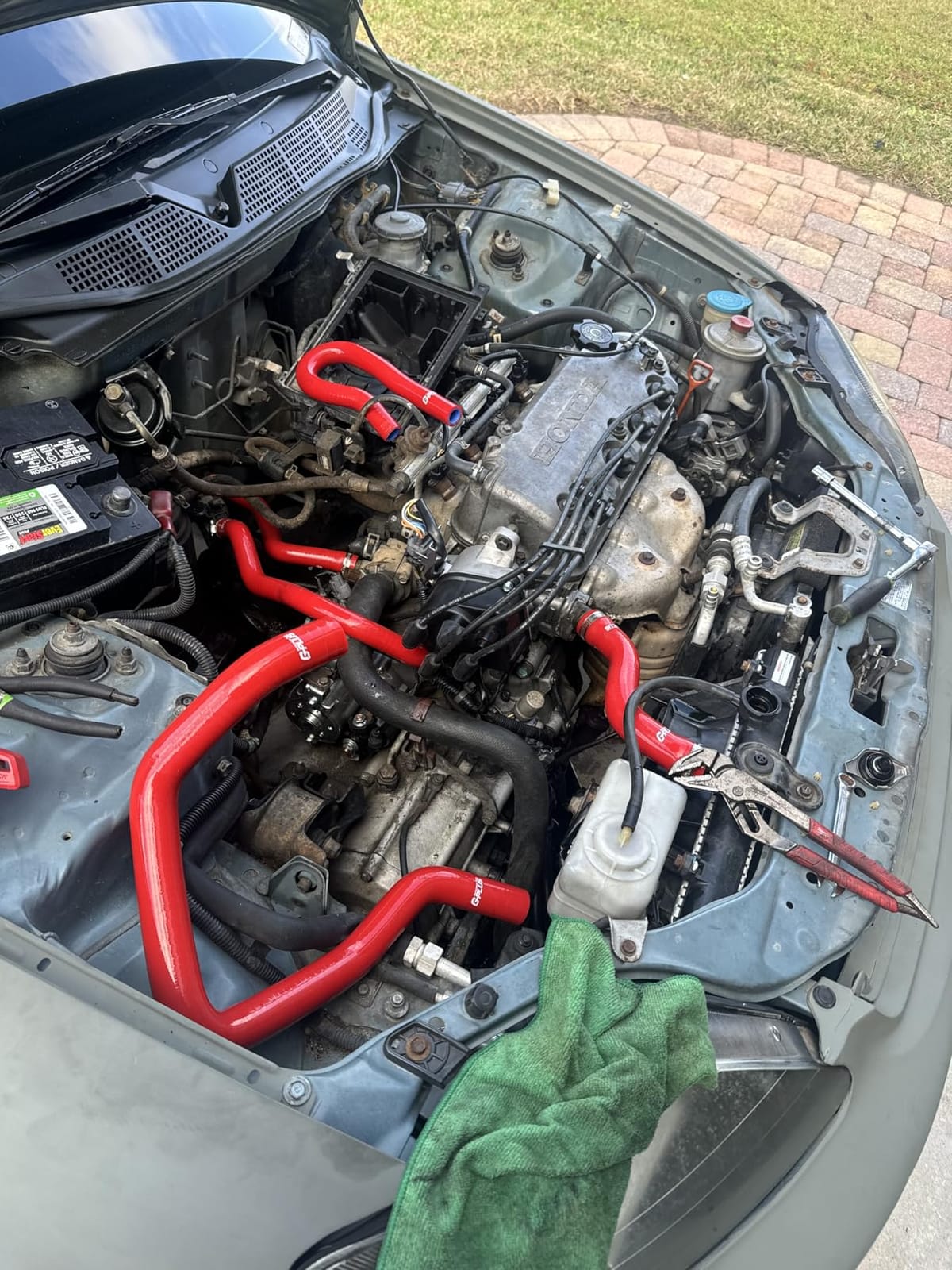 PIT66 Silicone Radiator Hose Fit 1992-2000 Civic 1.6l Sohc D15 D16 Eg/Ek customer photo 1