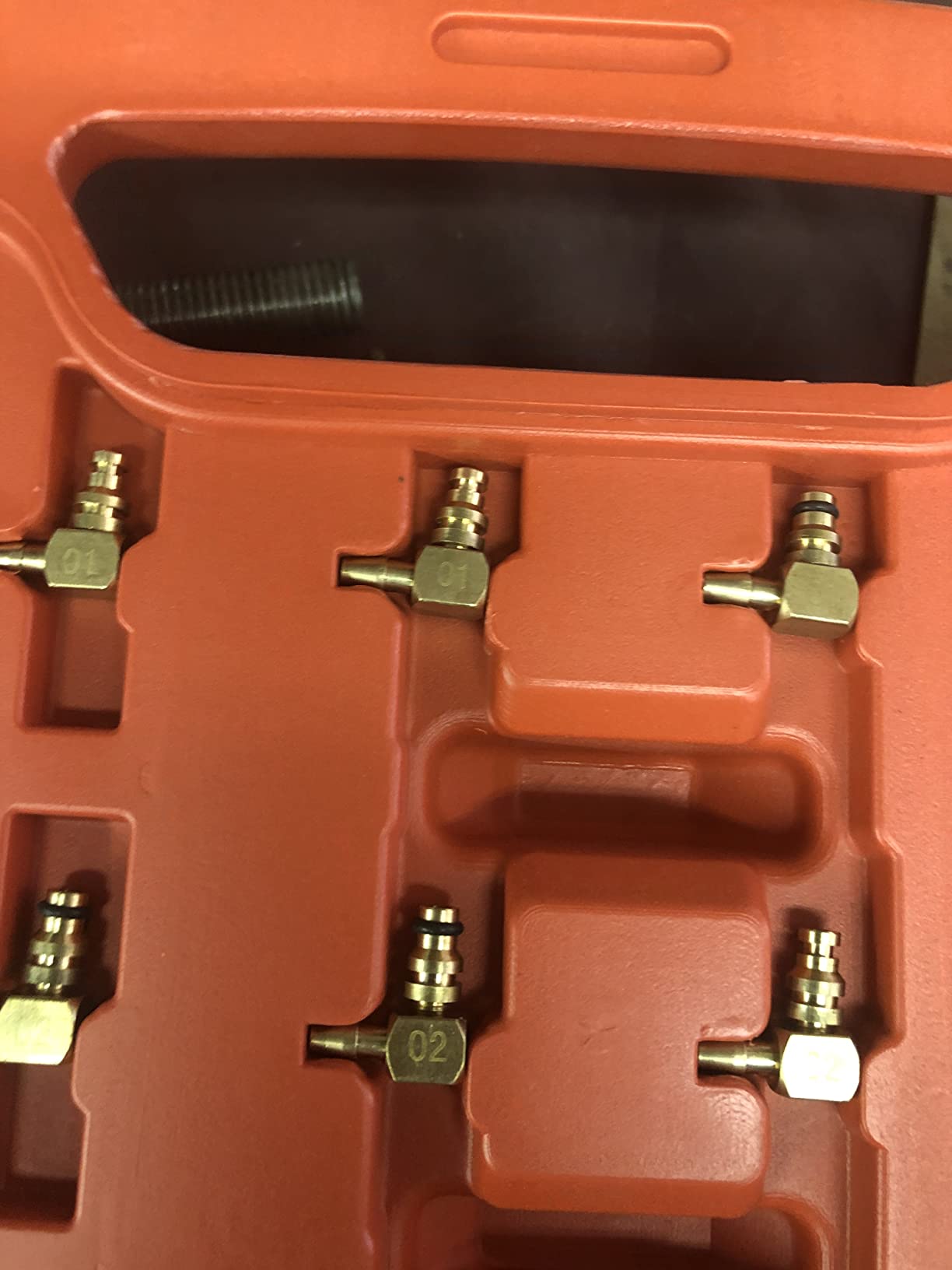 8MILELAKE Diesel Injector Flow Diagnostic Cylinder Common Rail Adaptor Test Tool Kit customer photo 2