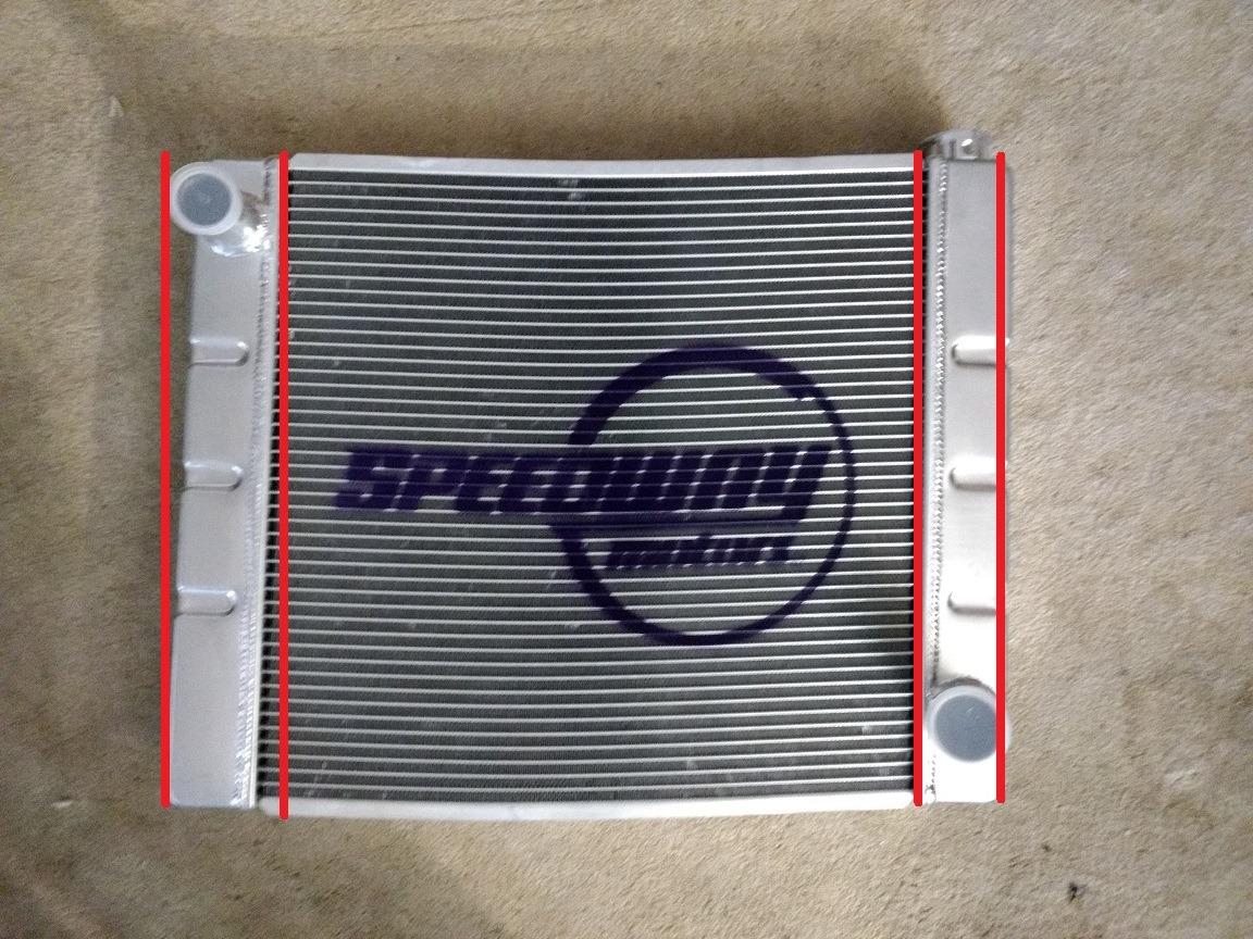Universal Lightweight Aluminum Radiator for Chevrolet SBC/BBC, 28 in. Width customer photo 1