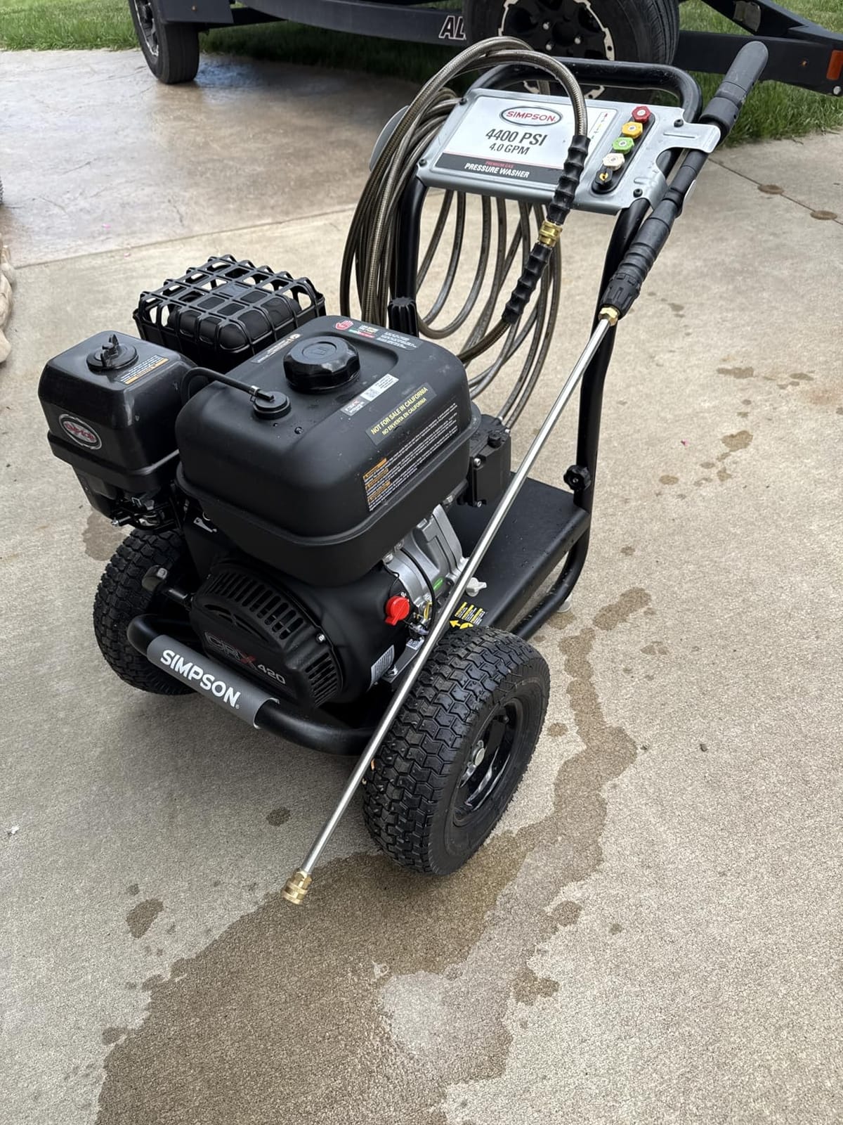 Simpson PowerShot 4400 PSI Gas Pressure Washer, 4.0 GPM, CRX 420cc Engine customer photo 2
