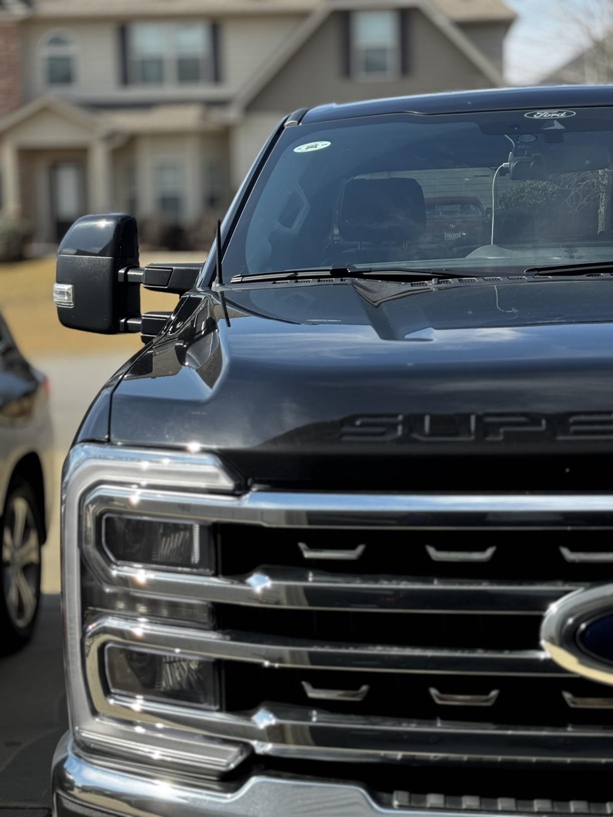 Short Antenna Replacement for Ford F-350 | F450 (2017-2026) USA Stainless Steel Threading, Car Wash Proof, Enhanced Reception 6 3/4 Inch Rubber Truck Antenna with Internal Copper Coil customer photo 2