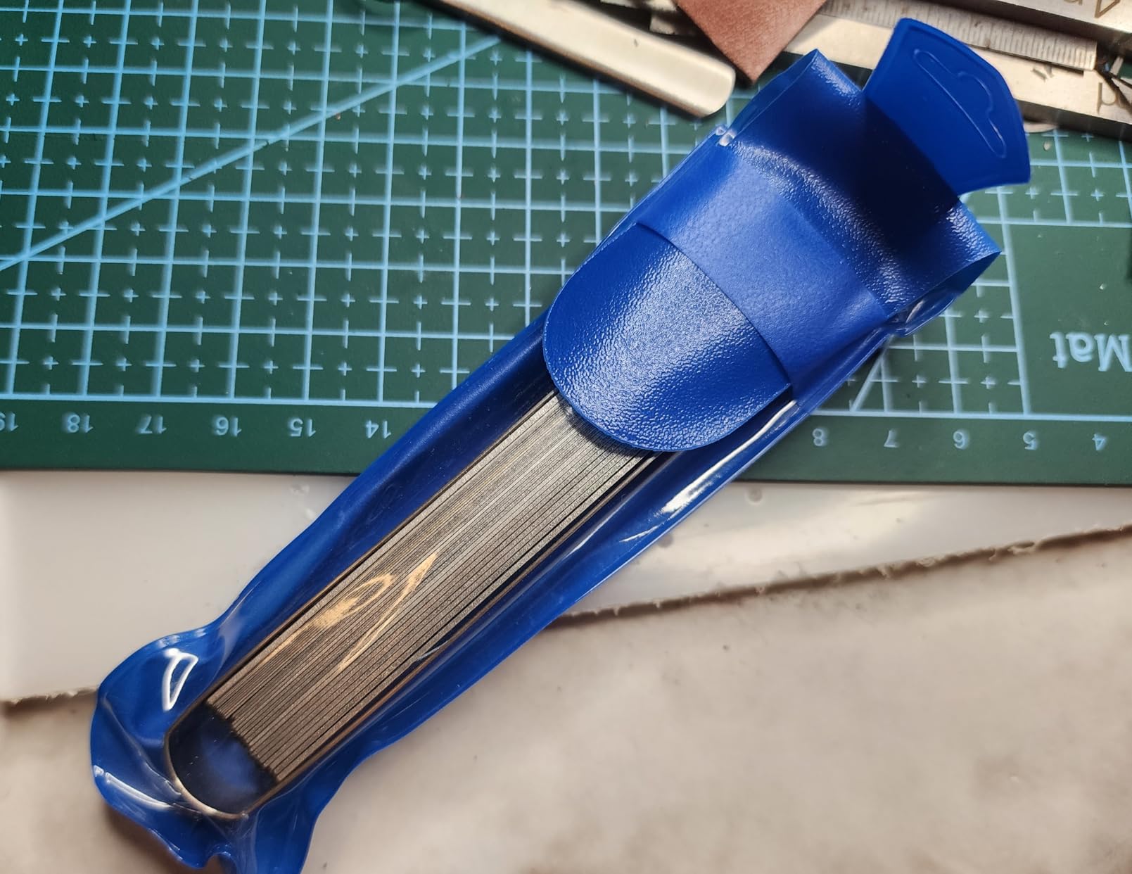 32 Stainless Steel Blades Feeler Gauge Dual Marked Metric and Imperial Gap Gauge customer photo 1