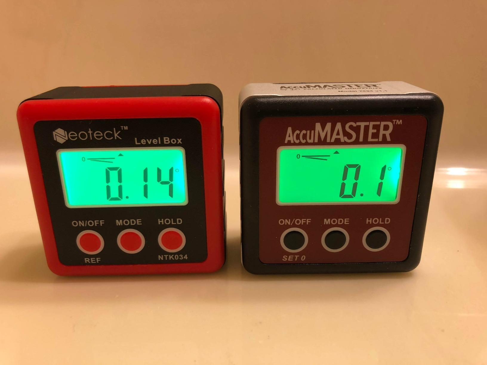 Neoteck Digital Angle Finder with Magnetic Base, LCD Backlight Inclinometer customer photo 2