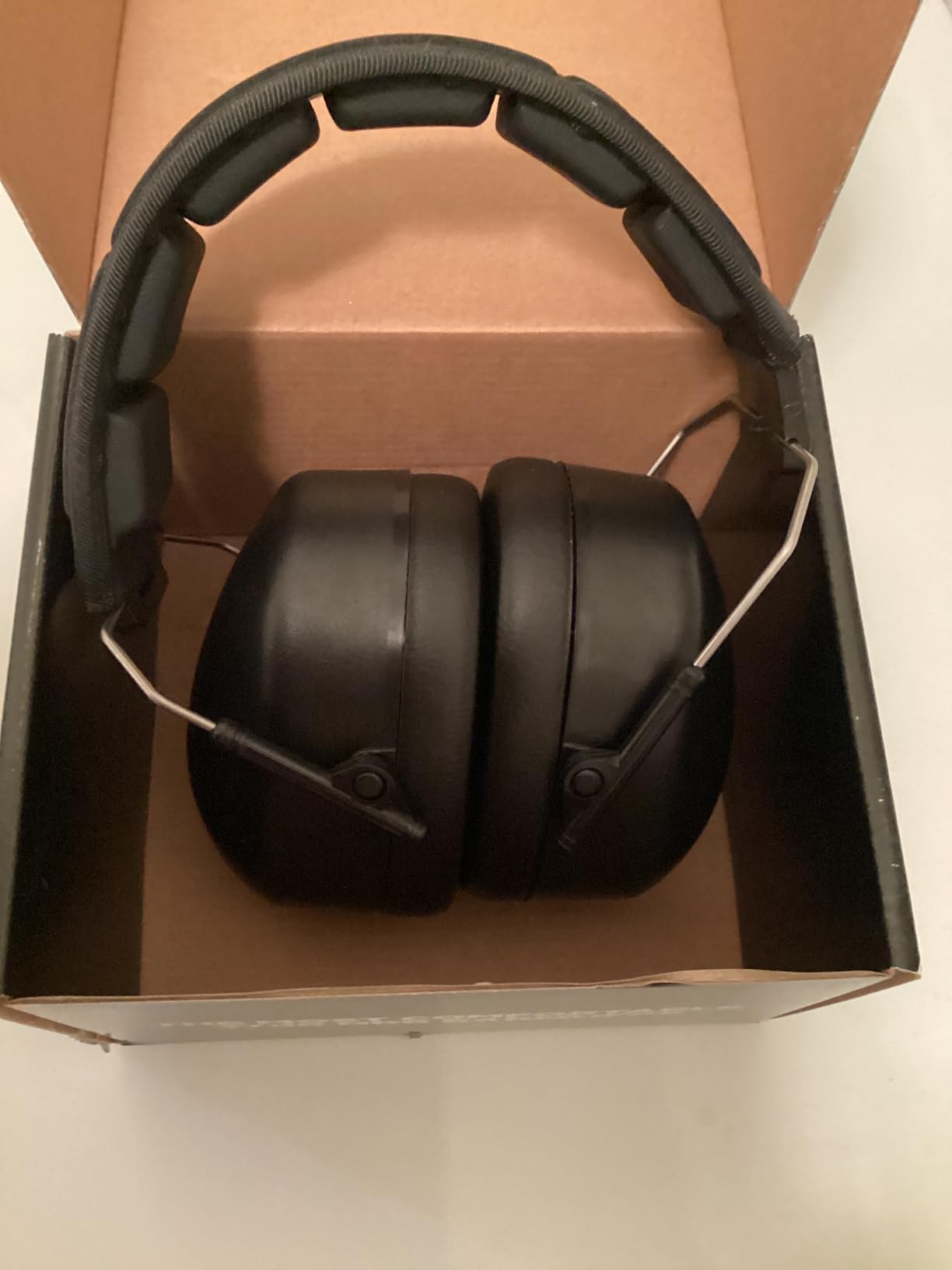 DECIBEL DEFENSE Ear Protection, 37 dB NRR Ear Muffs (HI-VIZ ORANGE) customer photo 1