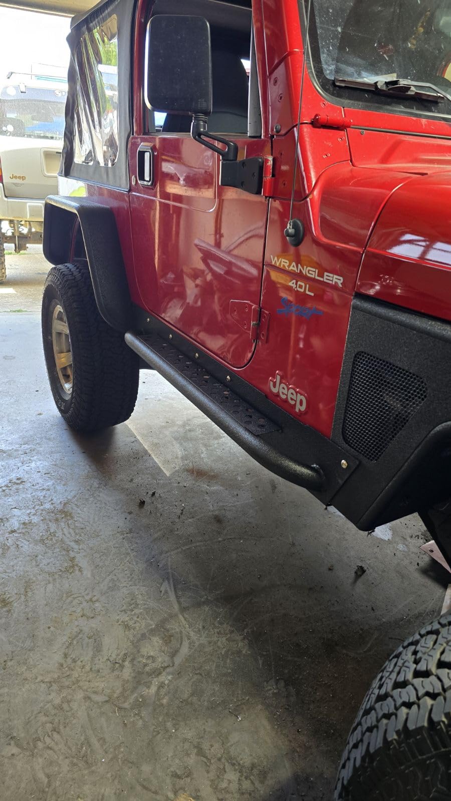 Hooke Road Wrangler TJ Rocker Panel Guards Running Board Side Armor Rock Sliders for 1997-2006 Jeep Wrangler TJ Side Step Nerf Bar customer photo 2