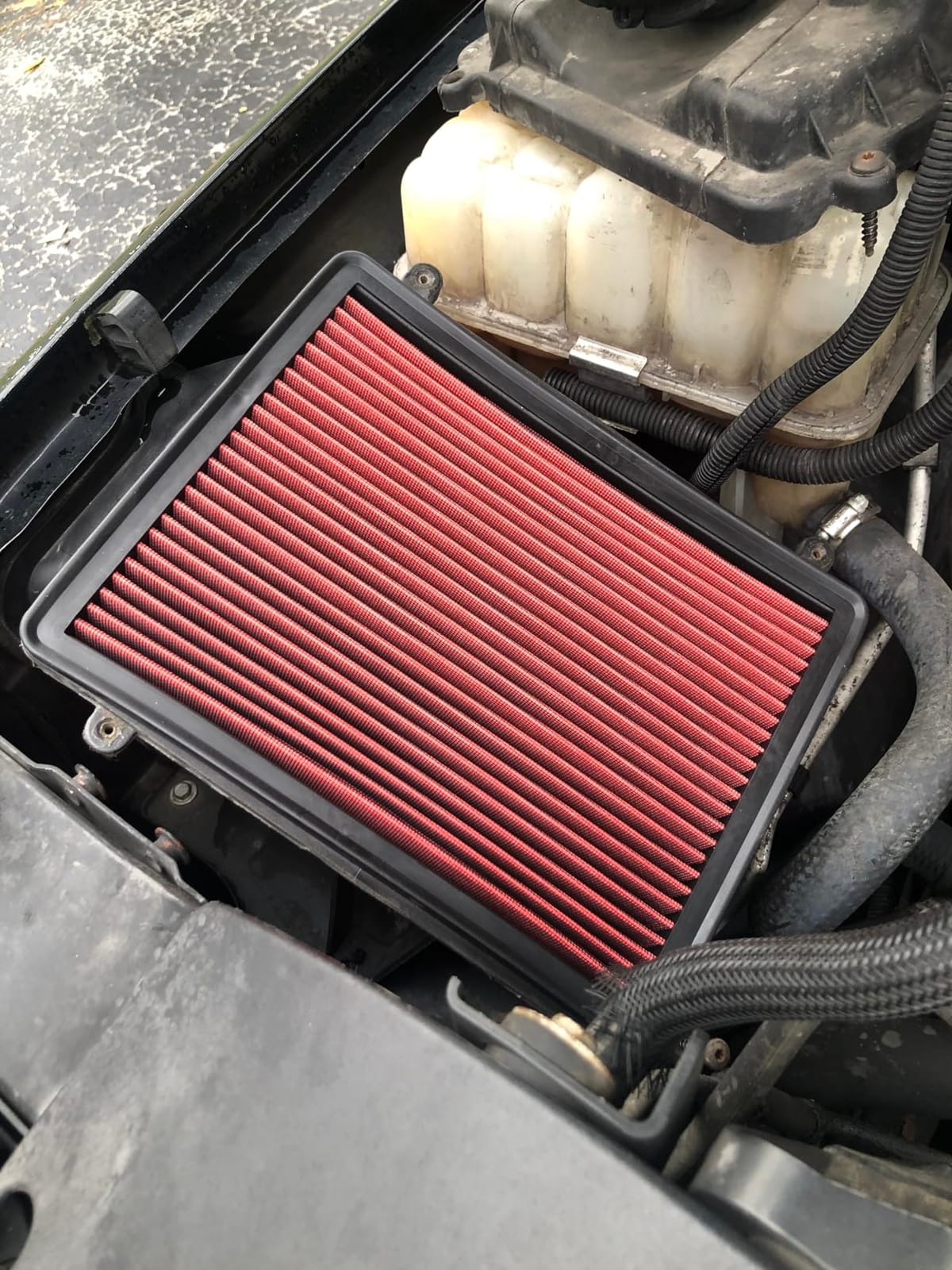 DNA Motoring AFPN-018-RD Clean Air Washable Drop In Panel Air Filter Enhance Engine Performance Power & Acceleration Improve [Compatible with 99-17 Chevy Suburban Silverado] customer photo 1