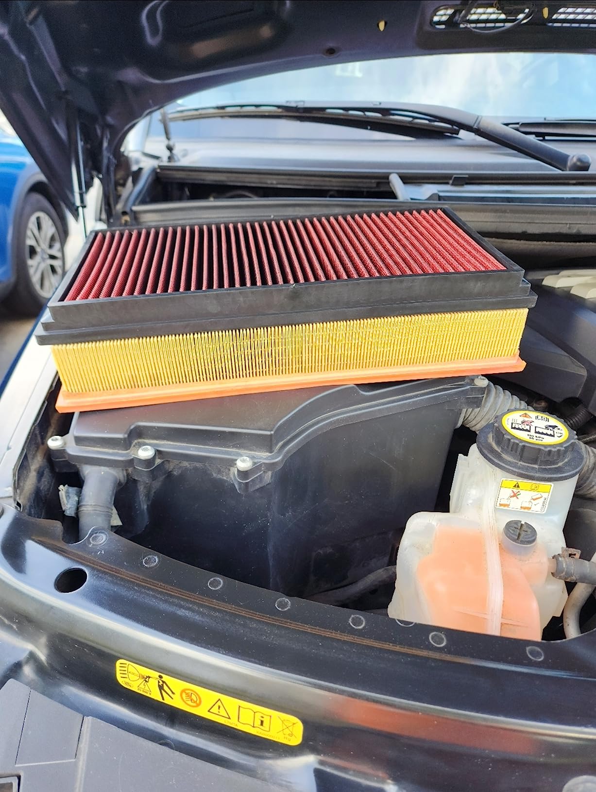 DNA Motoring AFPN-018-RD Clean Air Washable Drop In Panel Air Filter Enhance Engine Performance Power & Acceleration Improve [Compatible with 99-17 Chevy Suburban Silverado] customer photo 2