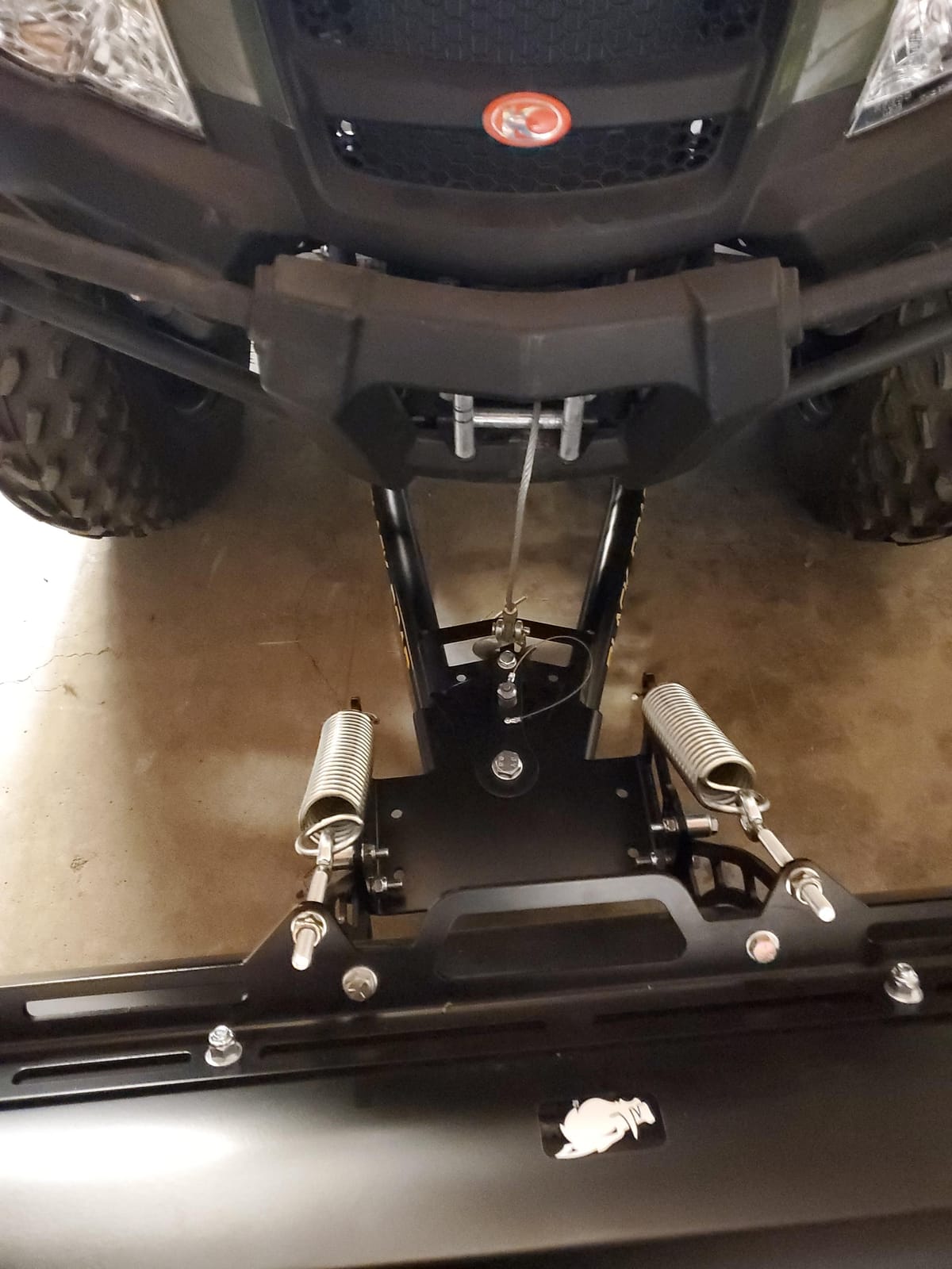 Black Boar Camco ATV Snow Plow Kit | Features a 48-inch Adjustable Straight Blade and Adjustable Tension Safety Trip Springs (66016) customer photo 1