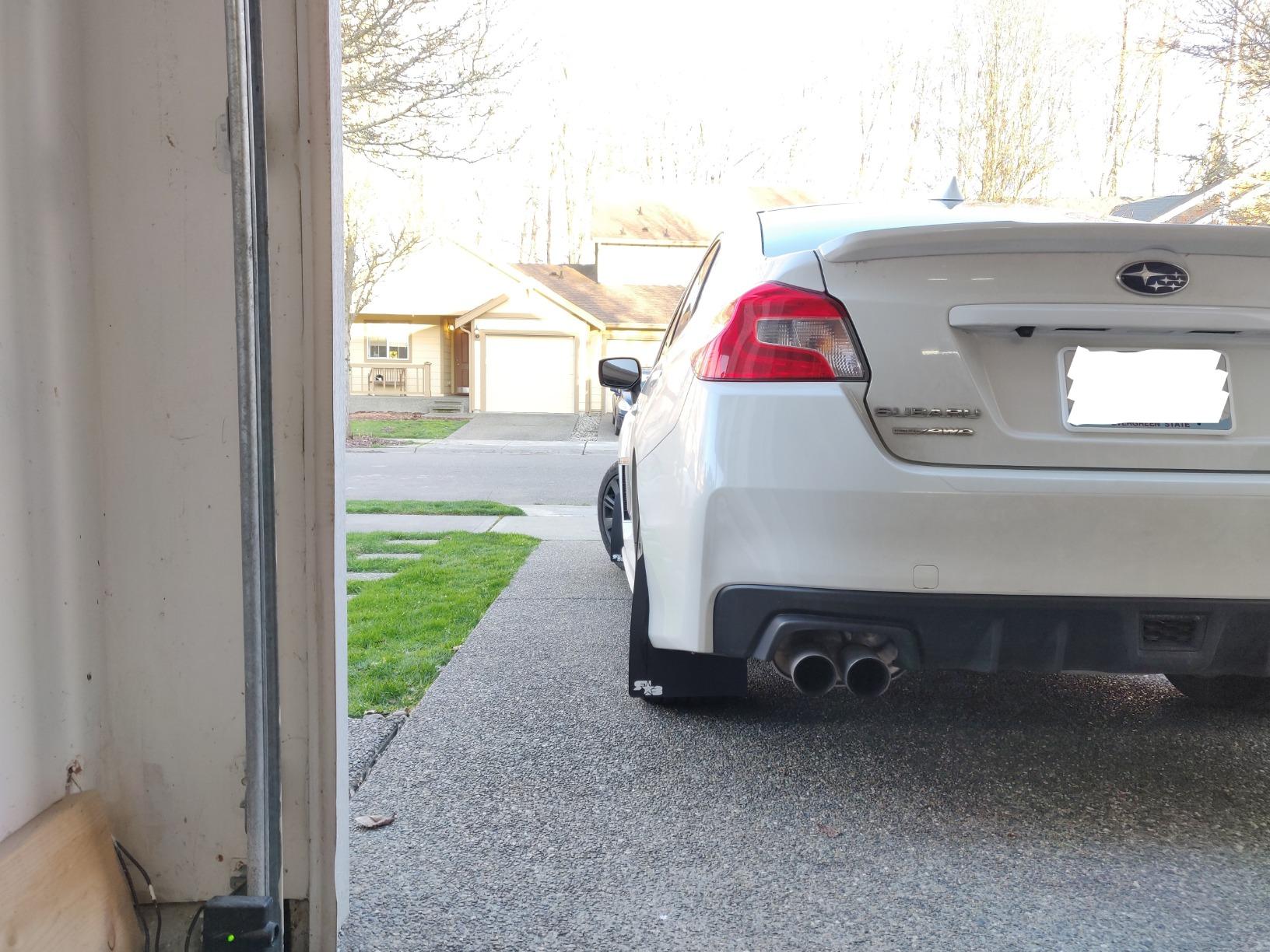 RokBlokz Mud Flaps for 2015-2021 Subaru WRX STI - Multiple Colors Available - Mud Guards are Custom Cut and Fit - Includes All Mounting Hardware (Black with Red Logo, Original) customer photo 1