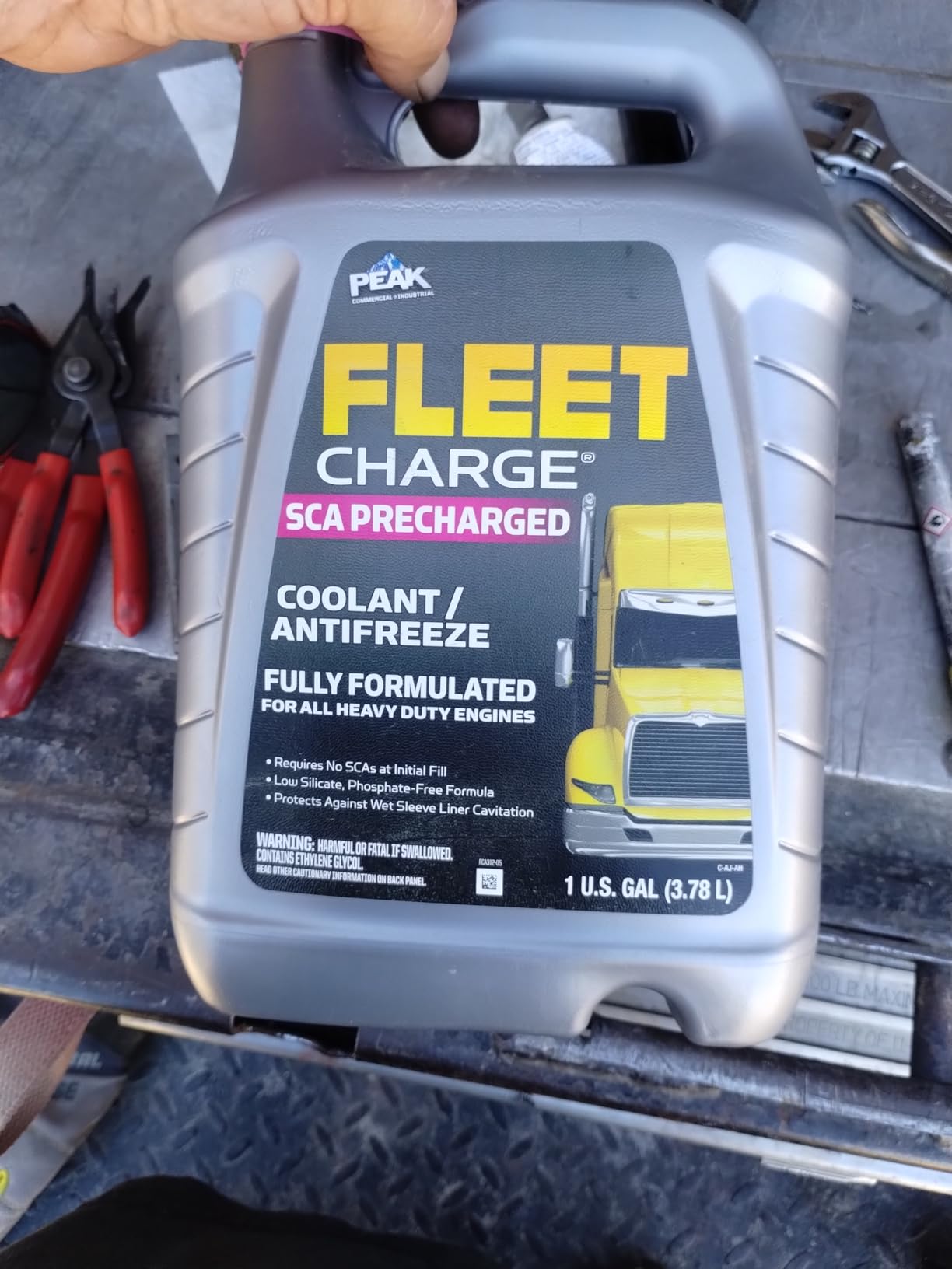 PEAK Fleet Charge SCA Precharged Coolant/Antifreeze, Concentrate, 1 Gallon customer photo 1