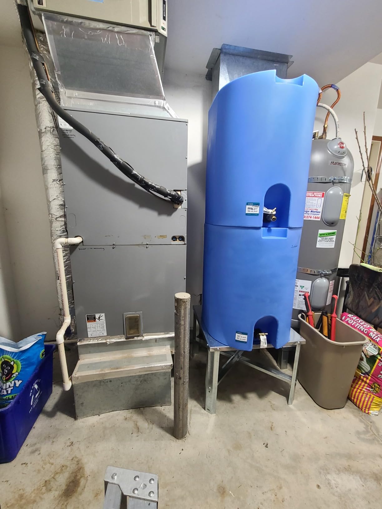 WaterPrepared 55 Gallon Unique Stackable Utility Water Tank, Blue customer photo 2
