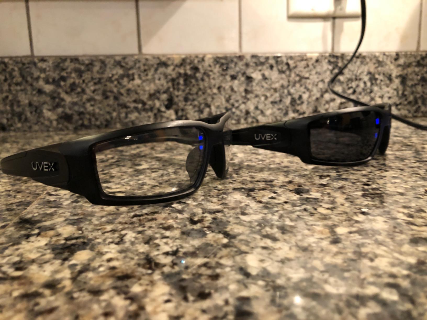 Uvex Hypershock Safety Glasses, Black Frame with Clear Lens & HydroShield Anti-Fog Coating (S2940HS) customer photo 1