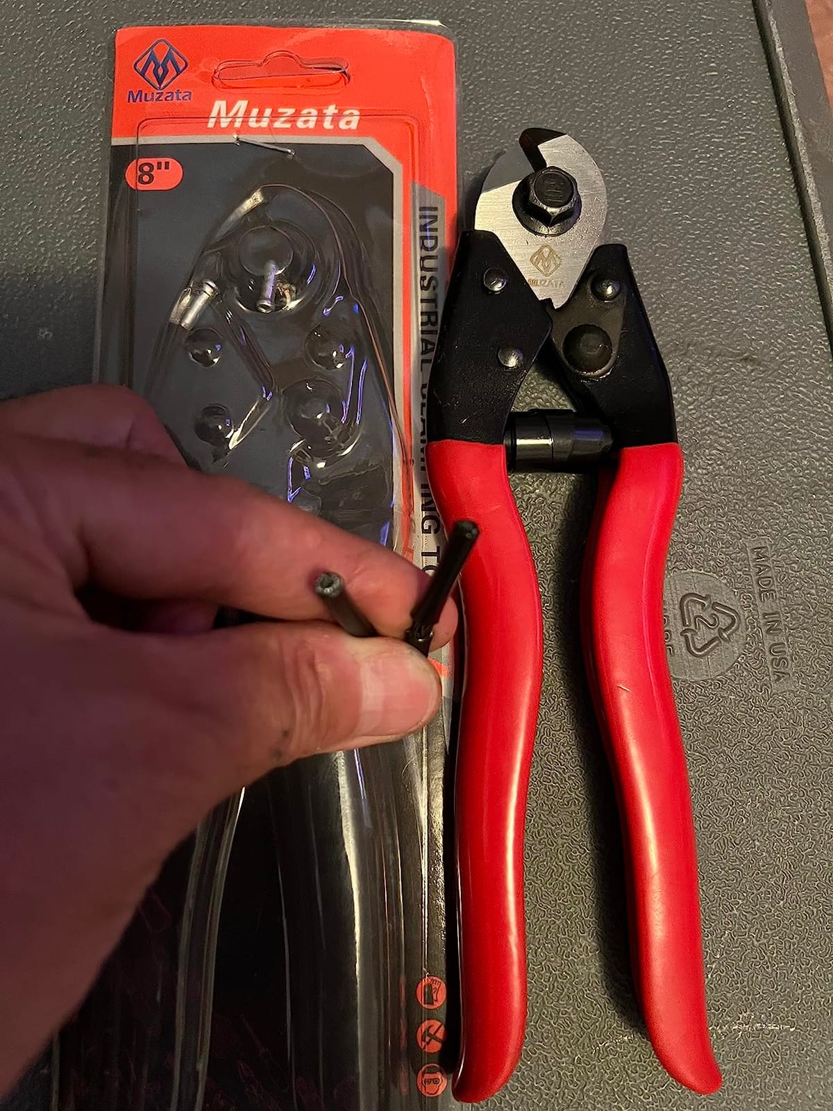 Muzata Cable Cutter Heavy Duty Stainless Steel Wire Rope Cutter M015 customer photo 1