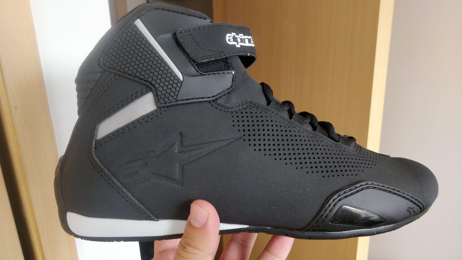 Alpinestars Men's Sektor Vented Street Motorcycle Shoe, Black/Gray/Red, 10 customer photo 1