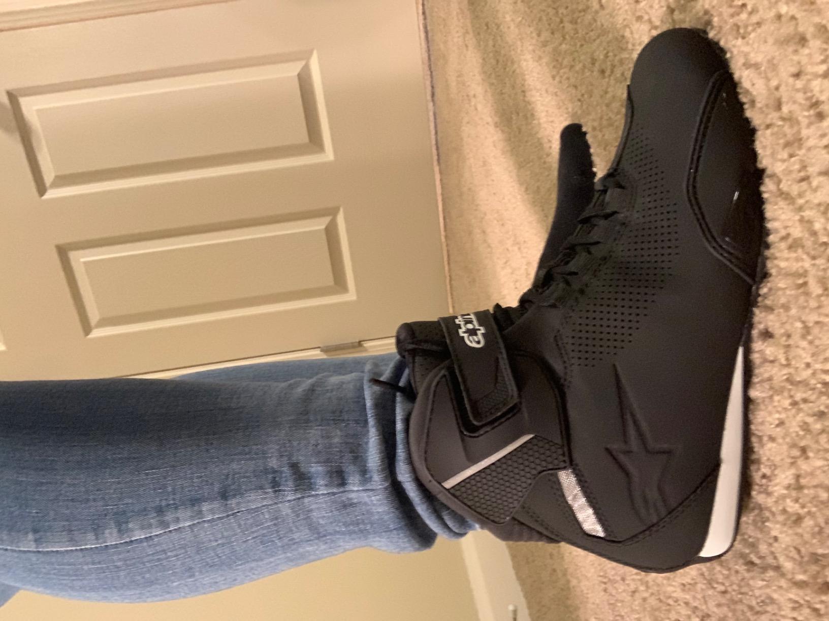 Alpinestars Men's Sektor Vented Street Motorcycle Shoe, Black/Gray/Red, 10 customer photo 2