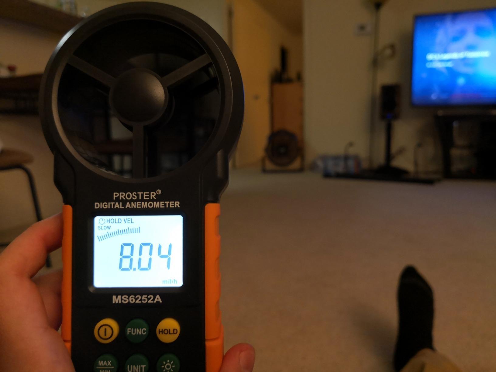 XPOWER FC-300 Heavy Duty Industrial High Velocity Whole Room Air Mover Air Circulator Utility Shop Floor Fan, Variable Speed, Timer, 14 inch, 2100 CFM, Black, Blue customer photo 2