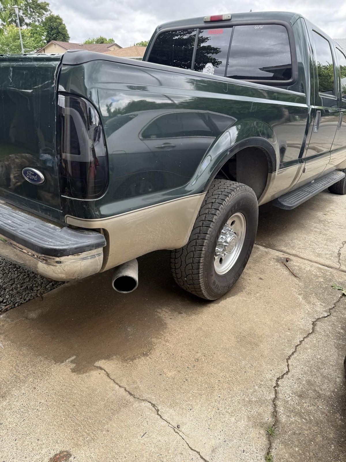 AKKON - For Black Smoked 1997-2003 Ford F150 99-07 F250 F350 LED Tube Tail Lights Lamps Pair Left and Right customer photo 1