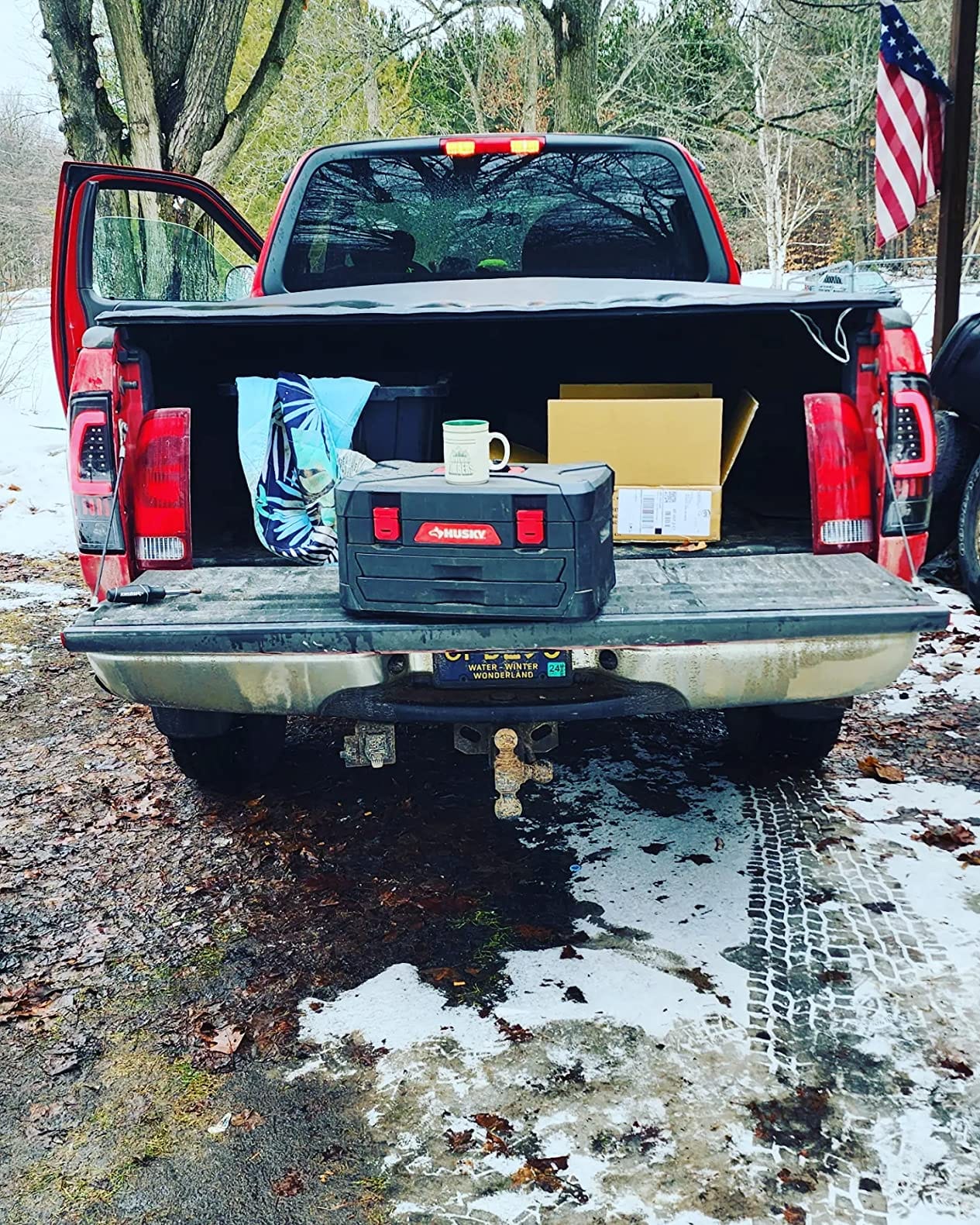 AKKON - For Black Smoked 1997-2003 Ford F150 99-07 F250 F350 LED Tube Tail Lights Lamps Pair Left and Right customer photo 2