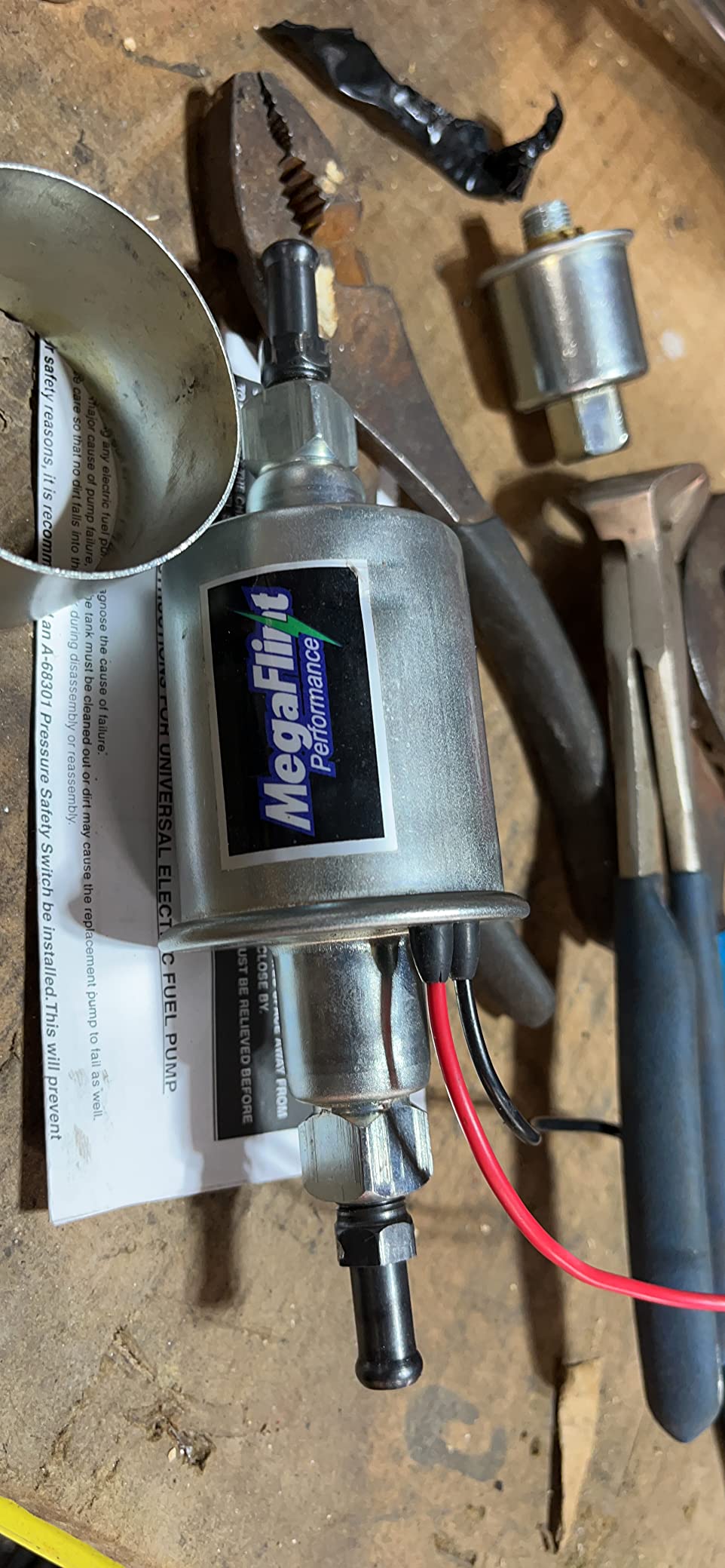Inline Fuel Pump 12V Universal Electric Fuel Pump Low Pressure 5-9 PSI For Gas Diesel E8012S 1-2A | 30GPH | 5/16Inch customer photo 2