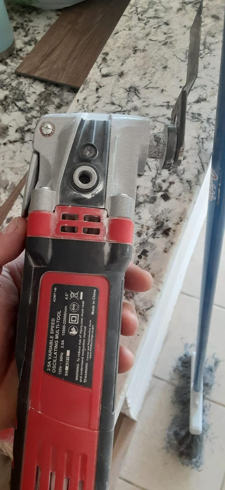 AVID POWER Oscillating Tool, 3.5-Amp Oscillating Multi Tool with 4.5° Oscillation Angle, 6 Variable Speeds and 11 pcs Saw Accessories, Auxiliary Handle customer photo 2