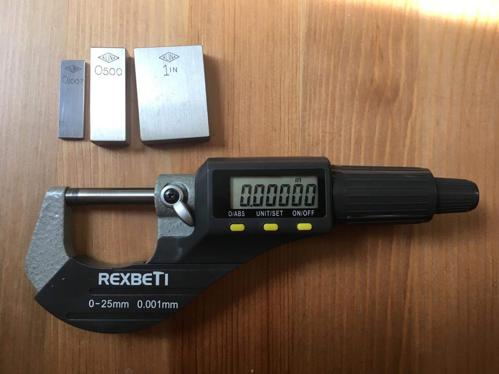 REXBETI Outside Micrometer, Ultra-Precision Carbide Tipped Measuring Tool customer photo 1