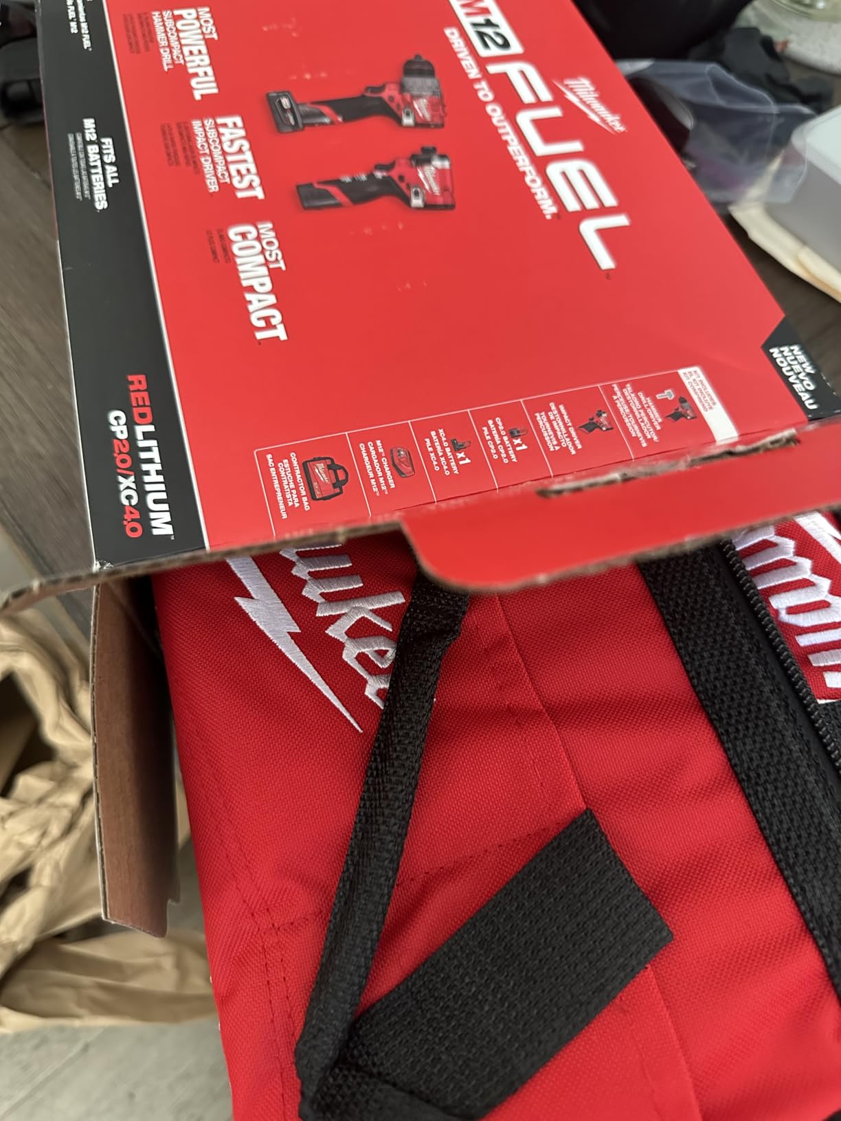 Milwaukee M12 FUEL 12-Volt Li-Ion Brushless Cordless Hammer Drill and Impact Driver Combo Kit (2-Tool) W/Free M12 3/8 in. Ratchet customer photo 1