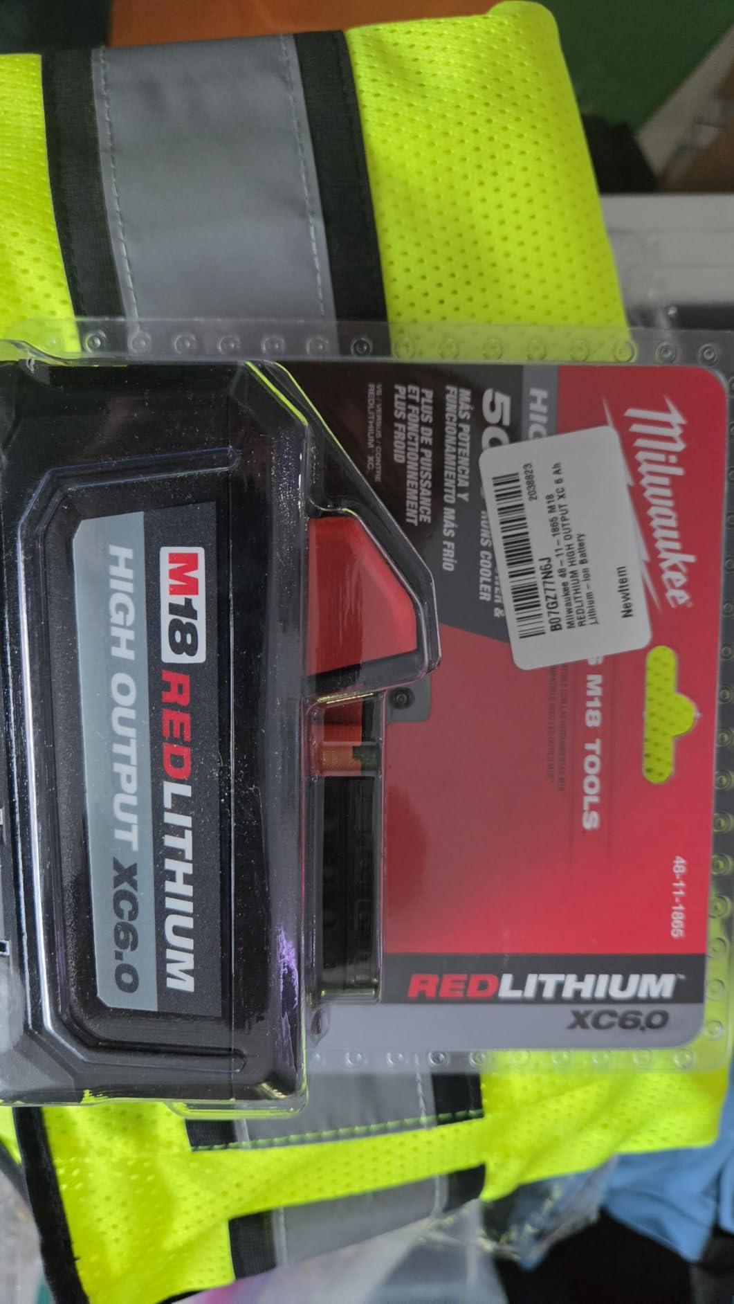 Milwaukee 48-11-1865 M18 REDLITHIUM HIGH OUTPUT XC 6 Ah Lithium-Ion Battery customer photo 2