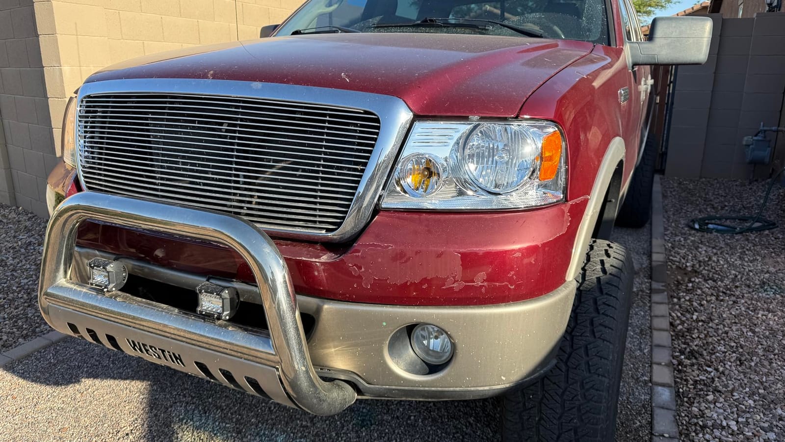 DWVO Halogen Headlight Assembly Compatible with 2004 2005 2006 2007 2008 Ford F150 Pickup 2006 2007 2008 Lincoln Mark LT Passenger and Driver Side Chrome Housing Amber Reflector customer photo 2