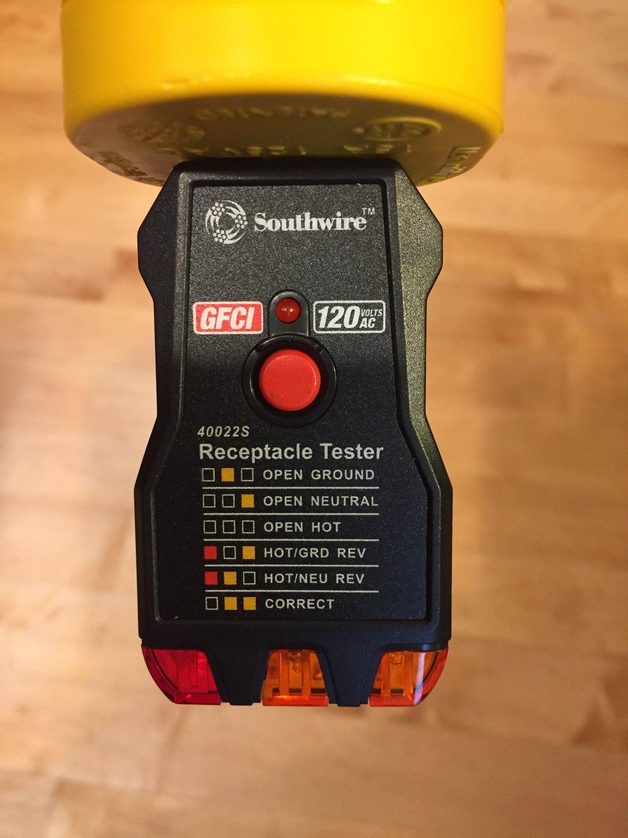 Southwire GFCI Receptacle Tester - Push-Button Outlet Tester for Fast & Accurate Wiring Checks - Compact & Durable Housing - 7 Test Functions customer photo 1