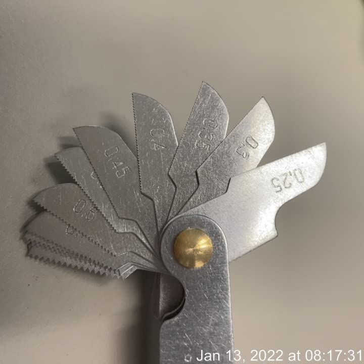 ChgImposs Metric & Imperial & US Screw Gauge SAE Whitworth 55 Degree & Metric 60 Degree & & US 60 Degree Thread Pitch Gauge for Industrial Measurement customer photo 1
