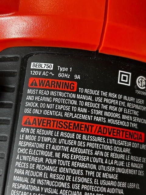 BLACK + DECKER Electric Leaf Blower, Hand Held Blowers for Lawn Care, Up to 450 CFM and 140 MPH Power, Axial, Lightweight, Corded (BEBL750) customer photo 2
