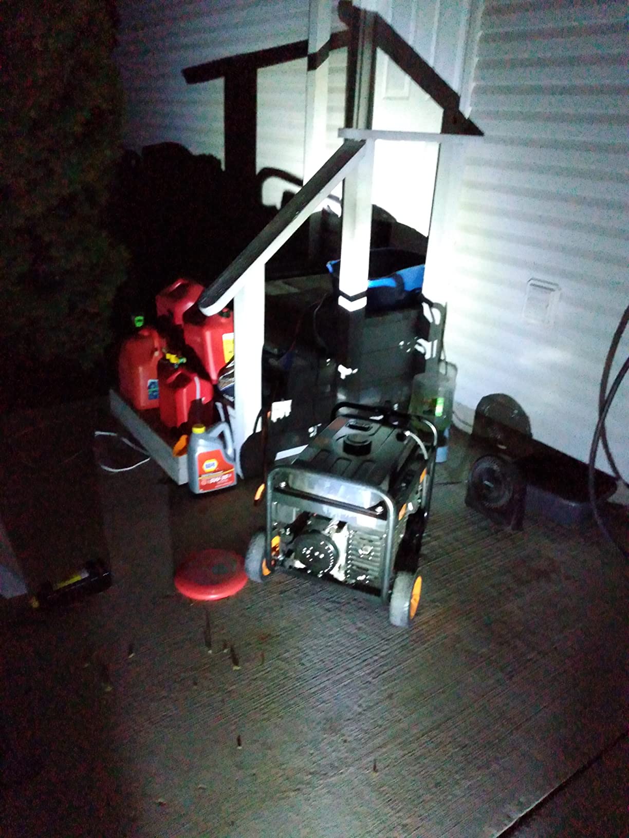 WEN 4,750-Watt 120V/240V Dual Fuel Portable Generator with Wheel Kit and Electric Start (DF475T) customer photo 2