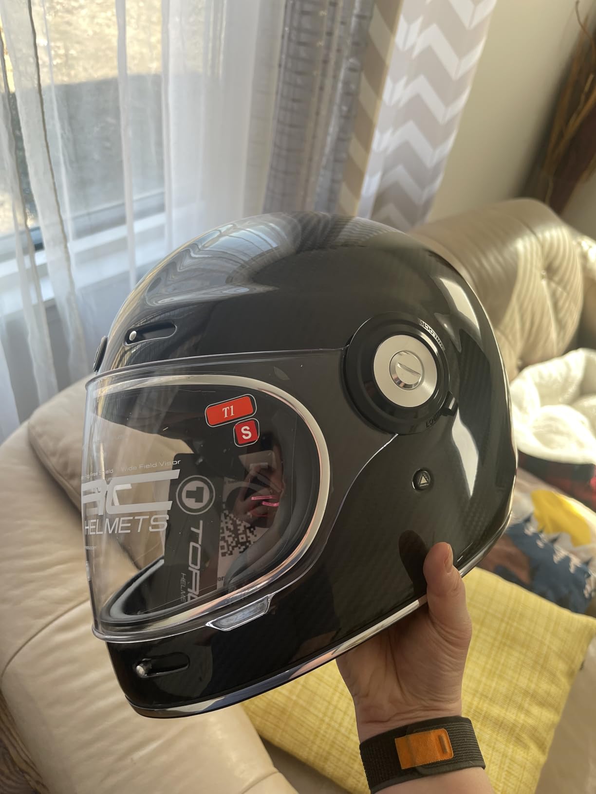 TORC T1/Newport Fiberglass Full Face Motorcycle Helmet DOT & ECE Approved customer photo 2
