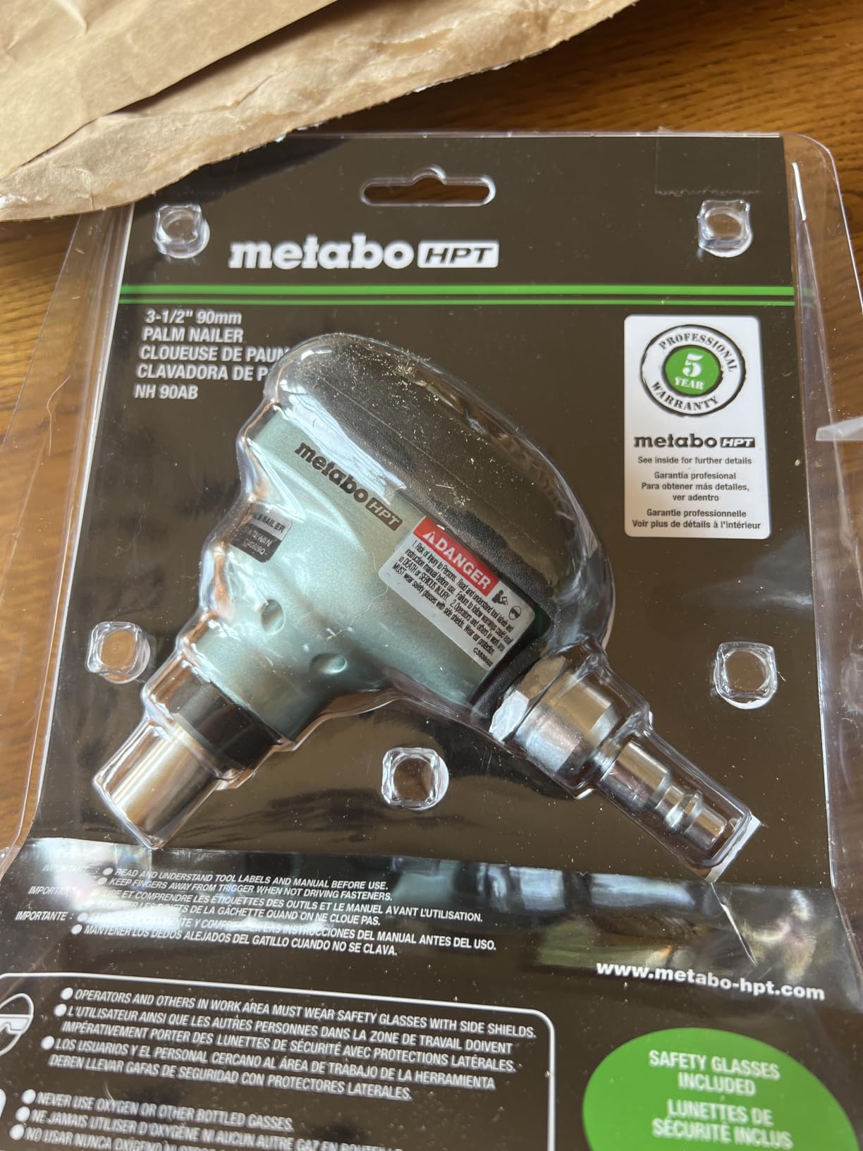 Metabo HPT Palm Nailer, Magnetic Nose 360° Swivel, Joist Hangers, NH90AB customer photo 2