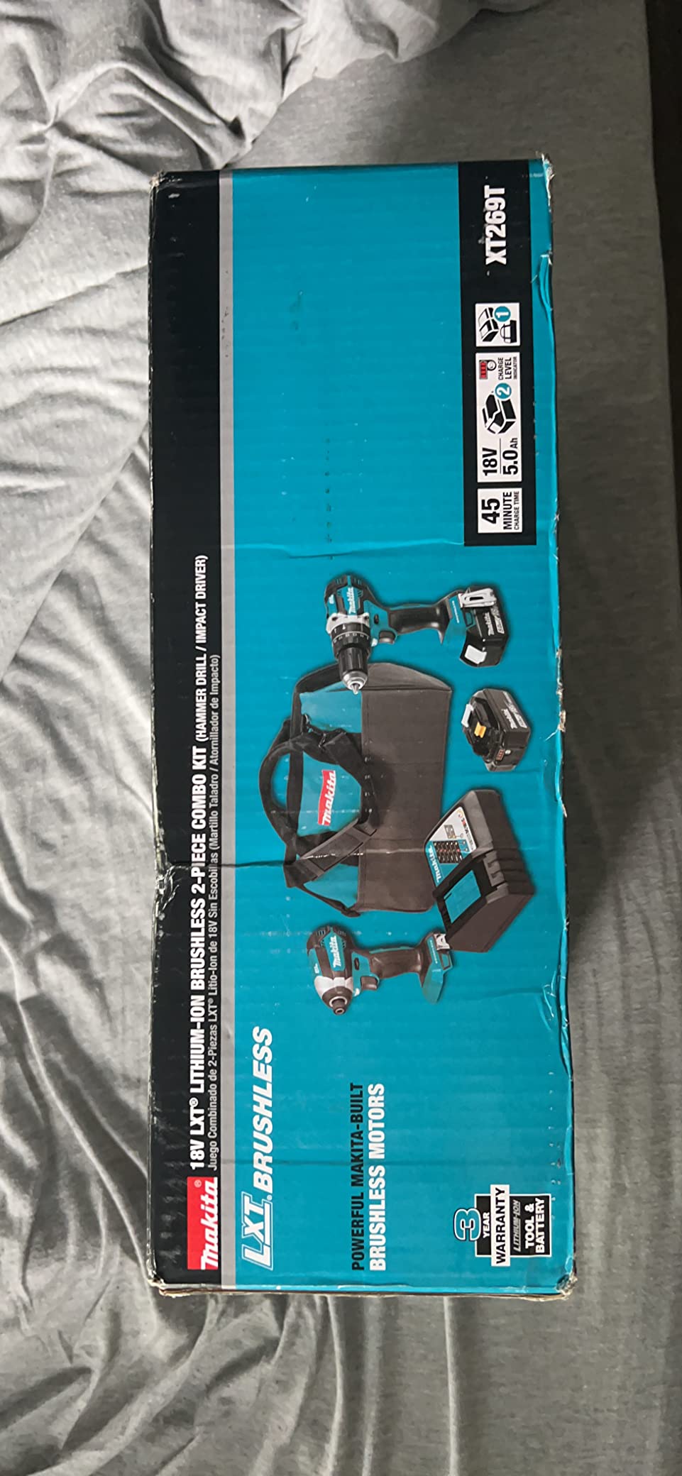Makita XT269T 18V LXT Lithium-Ion Brushless Cordless 2-Pc. Combo Kit (5.0Ah) customer photo 1