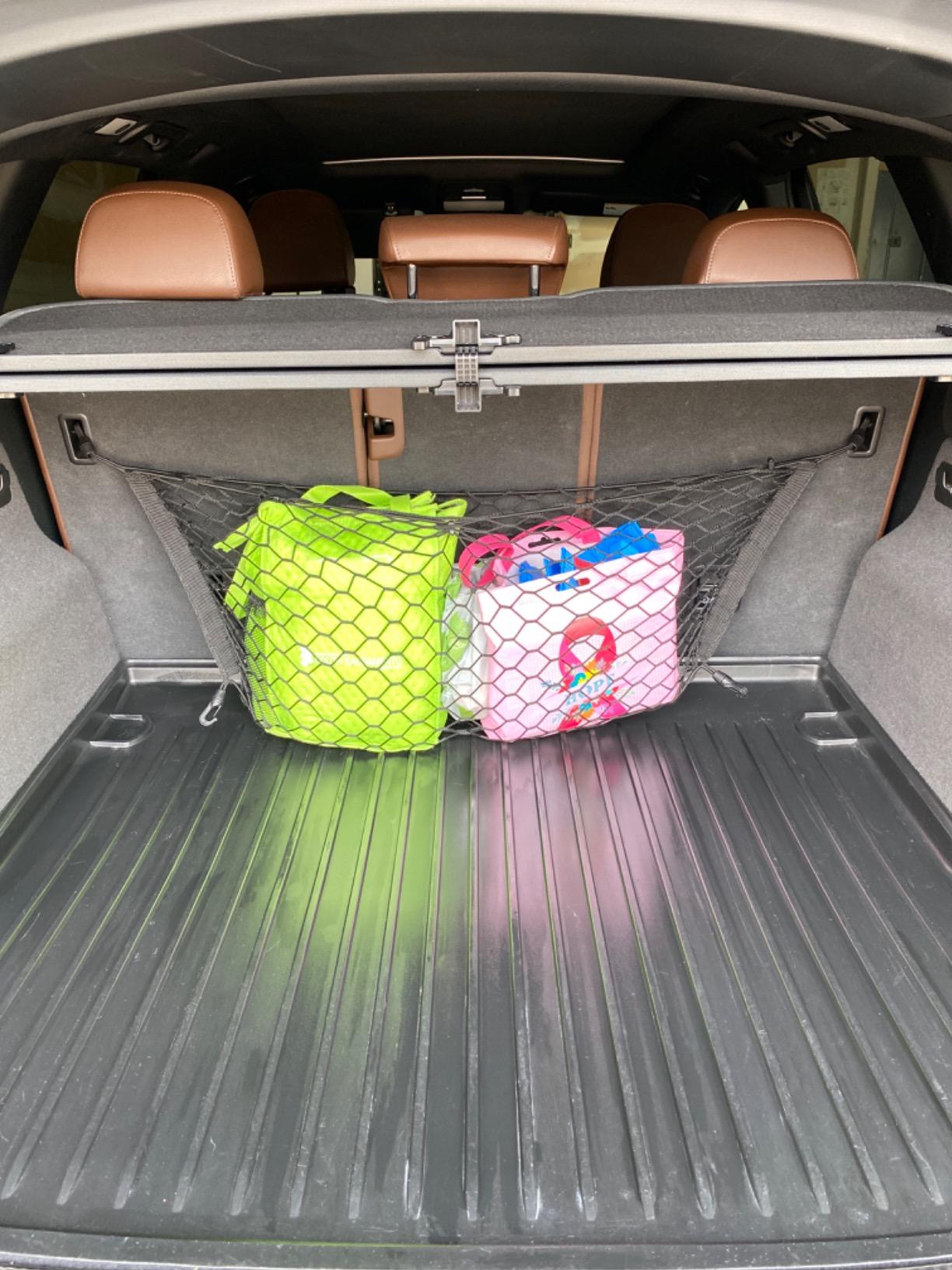 Envelope Style Automotive Elastic Trunk Cargo Net for Audi Q5 SQ5 Q5 Hybrid 2009-2024 - Premium Trunk Organizer and Storage - Luggage Net for Crossover - Car Organizer for Audi Q 5 SQ 5 Q 5 customer photo 1