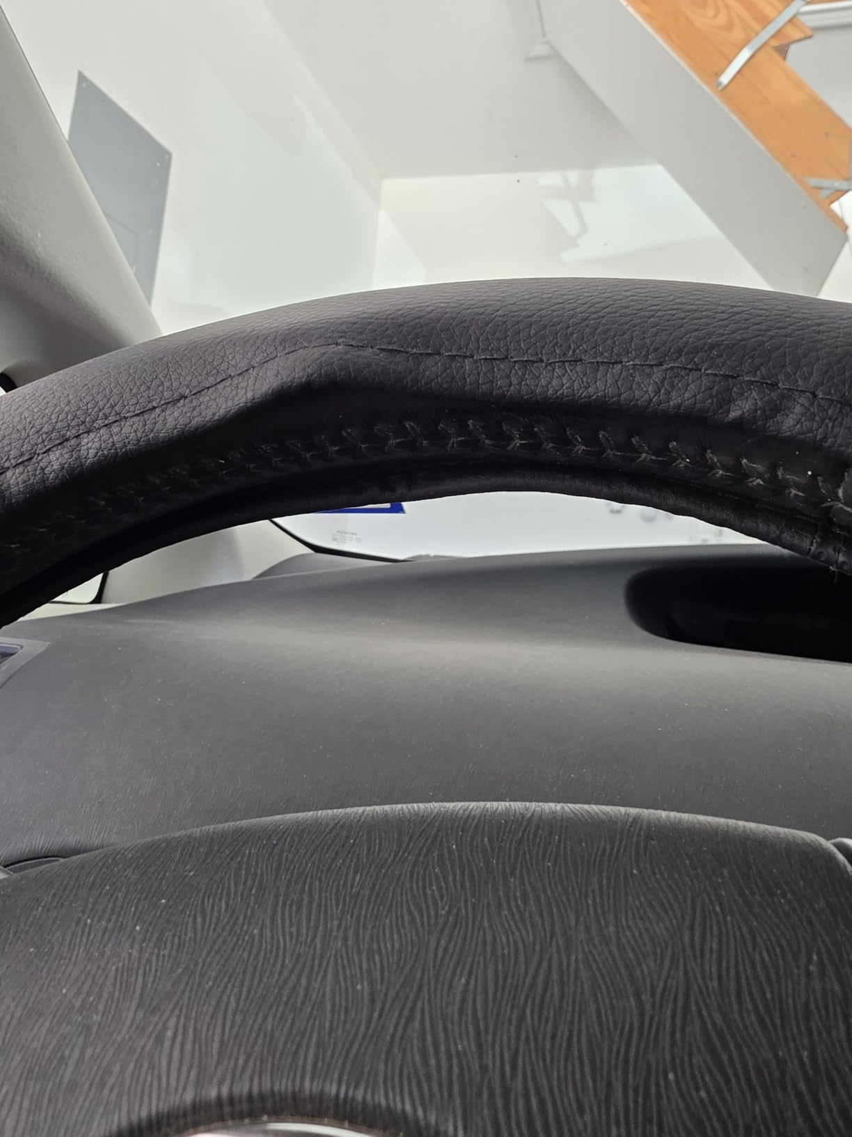 Customized for Toyota Prius Microfiber Leather Steering Wheel Cover for Prius C Aqua 2010 2011 2012 2013 2014 2015 2016 2017 2018 2019 Black Car Special Design YR01B customer photo 2