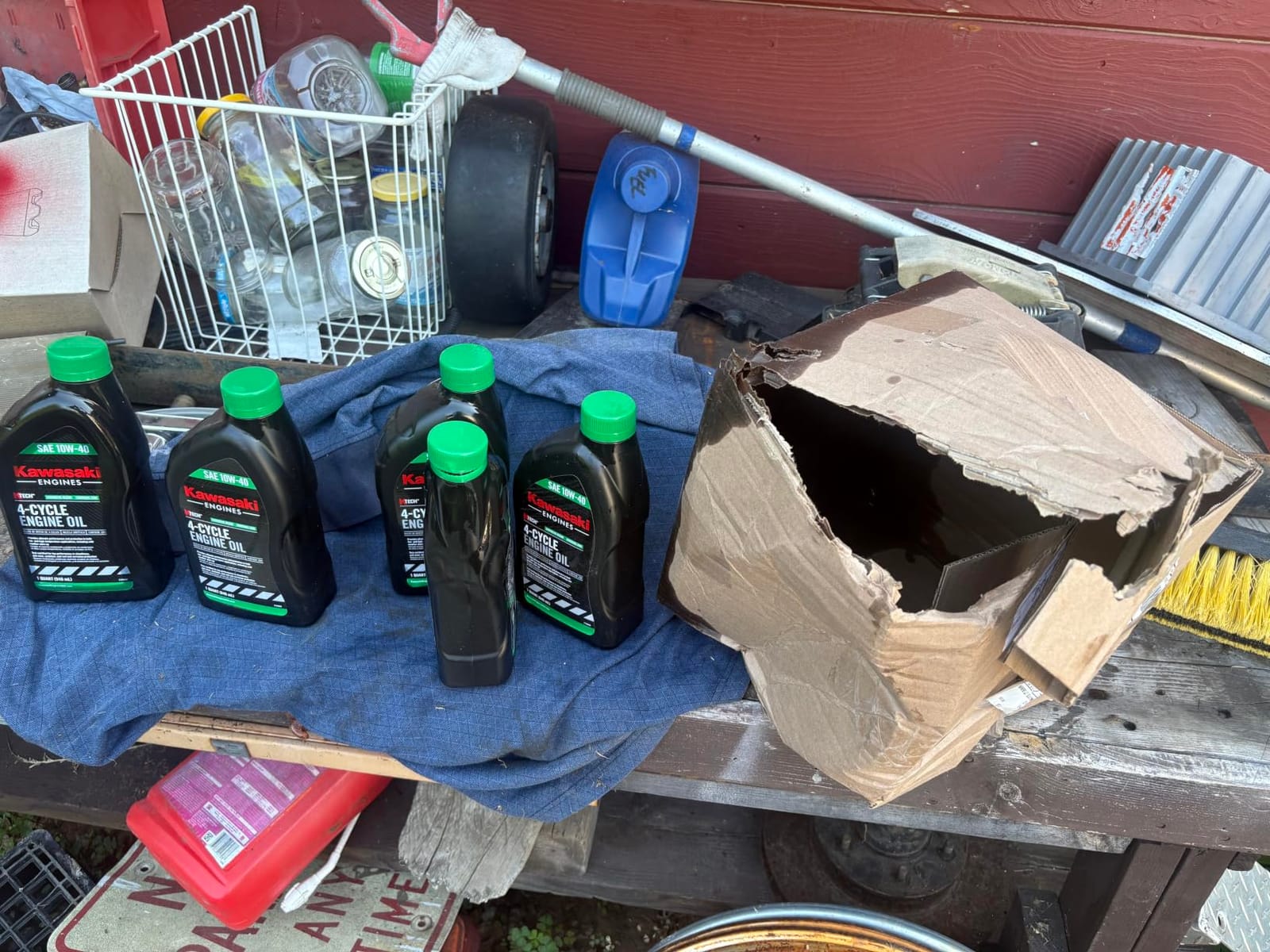 Pack of 5 Kawasaki 99969-6296 Genuine OEM K-Tech SAE 10W-40 4-Cycle Engine Oil customer photo 2