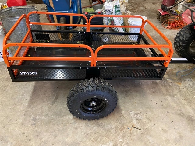 Impact IMPLEMENTS® 1500lb ATV/UTV/Tractor Trailer with Solid Steel Floor, Aggressive Tires, & Pivoting Tongue. Great for Agricultural Use & Land Management. Designed in Trademarked in The USA! customer photo 2