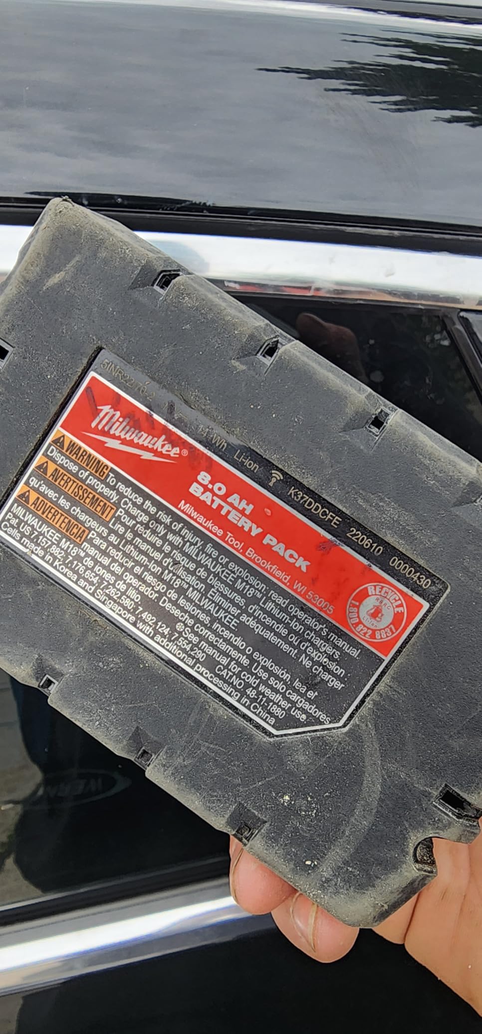 Milwaukee 48-11-1880 M18 REDLITHIUM HIGH OUTPUT 18v 8.0 Ah Lithium-Ion Battery Pack customer photo 1