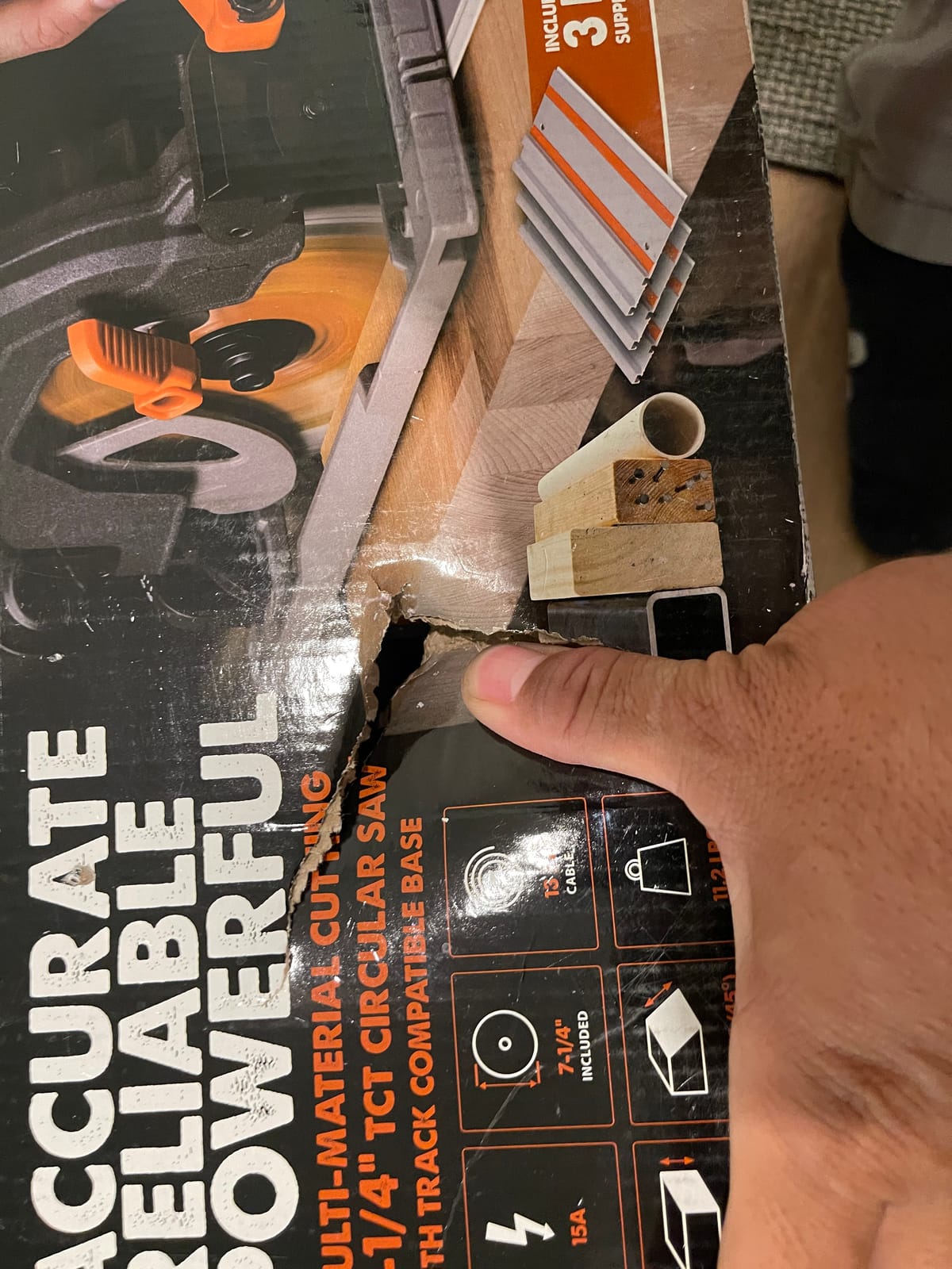 Evolution Power Tools R185CCSX Multi-Material Circular Track Saw Kit with 40