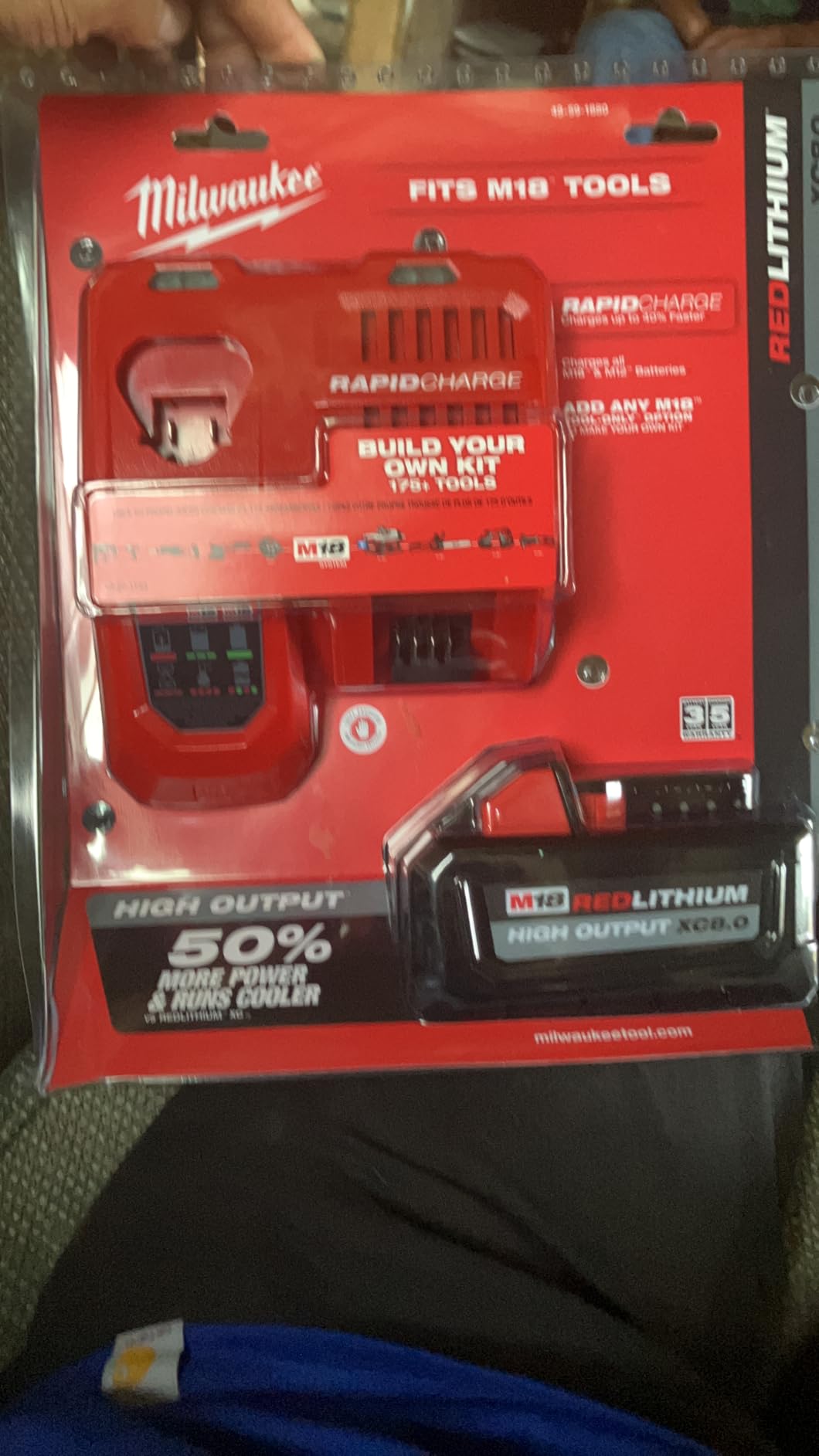 Milwaukee M18™ REDLITHIUM™ HIGH OUTPUT™ XC8.0 Starter Kit customer photo 1