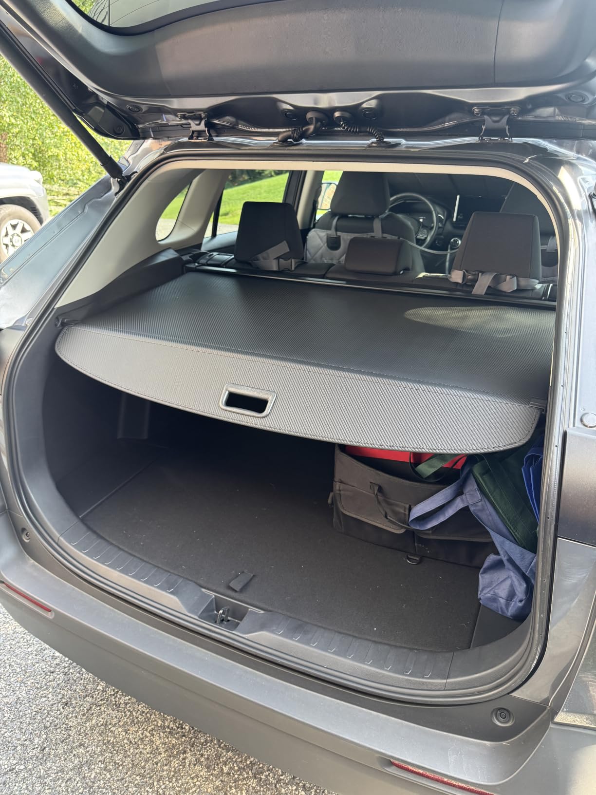 Powerty Retractable Cargo Cover for 2018-2023 Subaru Crosstrek/Impreza - Canvas Texture Trunk Cover Privacy Screen Rear Security Shade for Crosstrek Accessories (Not for Plug-in and Hybrid Models) customer photo 1