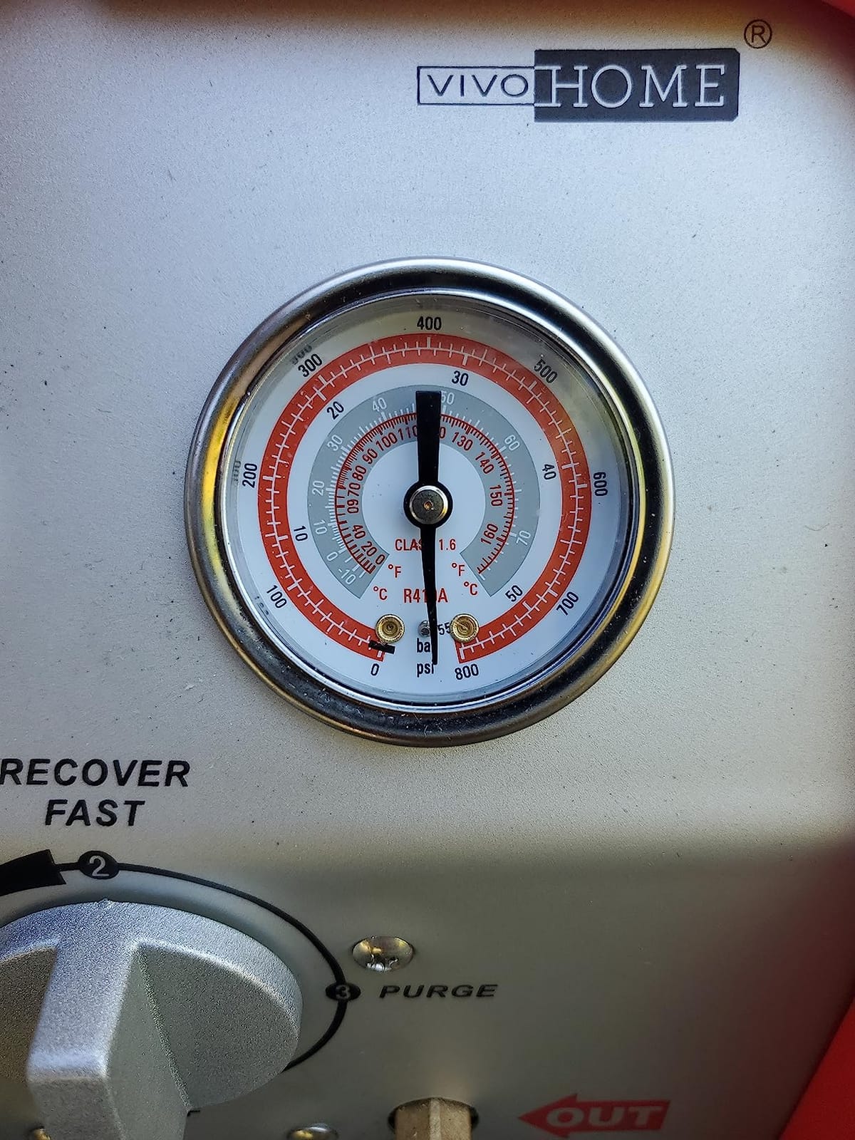 VIVOHOME 3/4 HP Single Cylinder Portable Refrigerant Recovery Machine customer photo 2