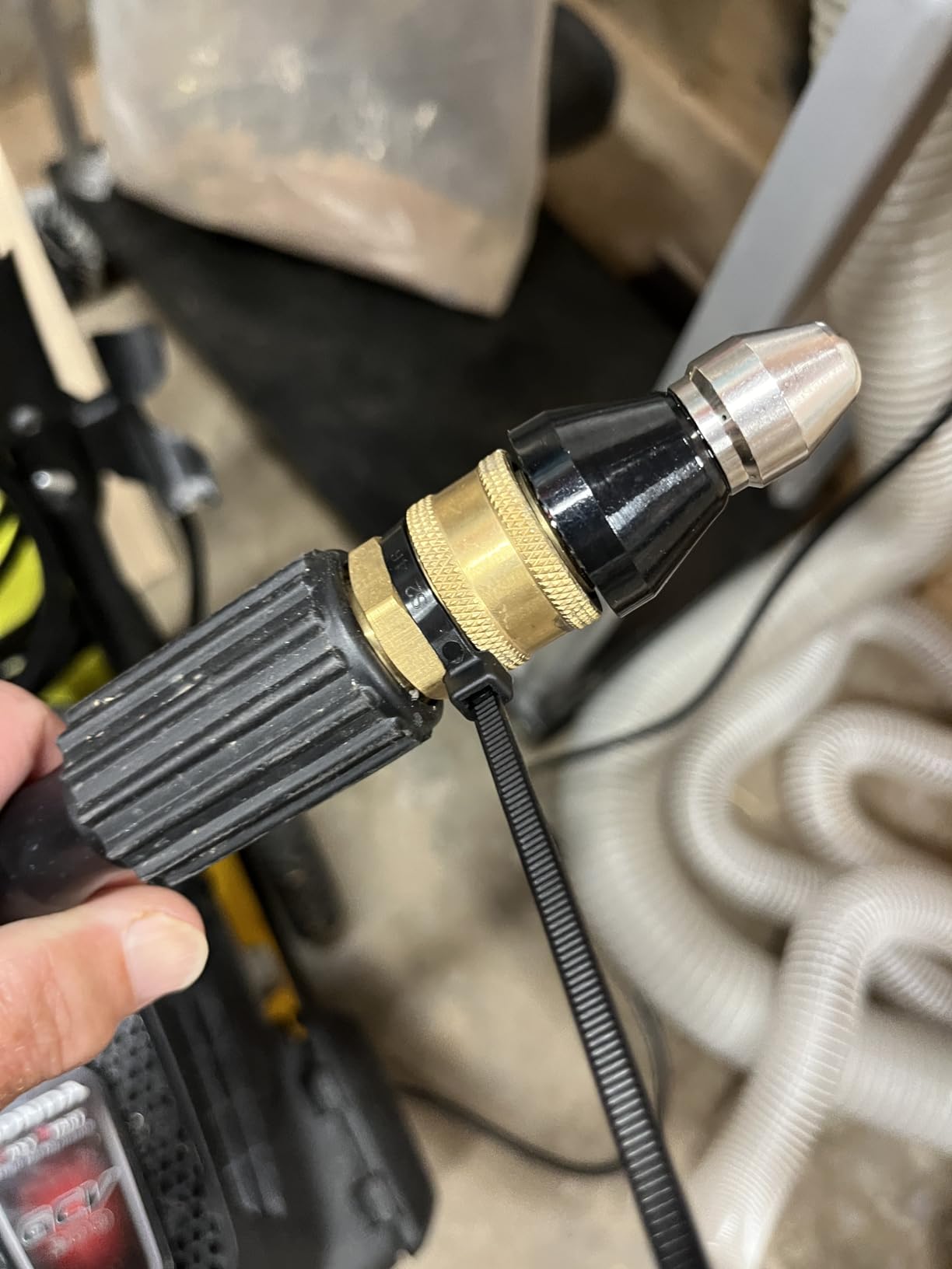 MIZORLIE Pressure Washer Sewer Jetter Nozzle Stainless Steel,1/4''Connector customer photo 2